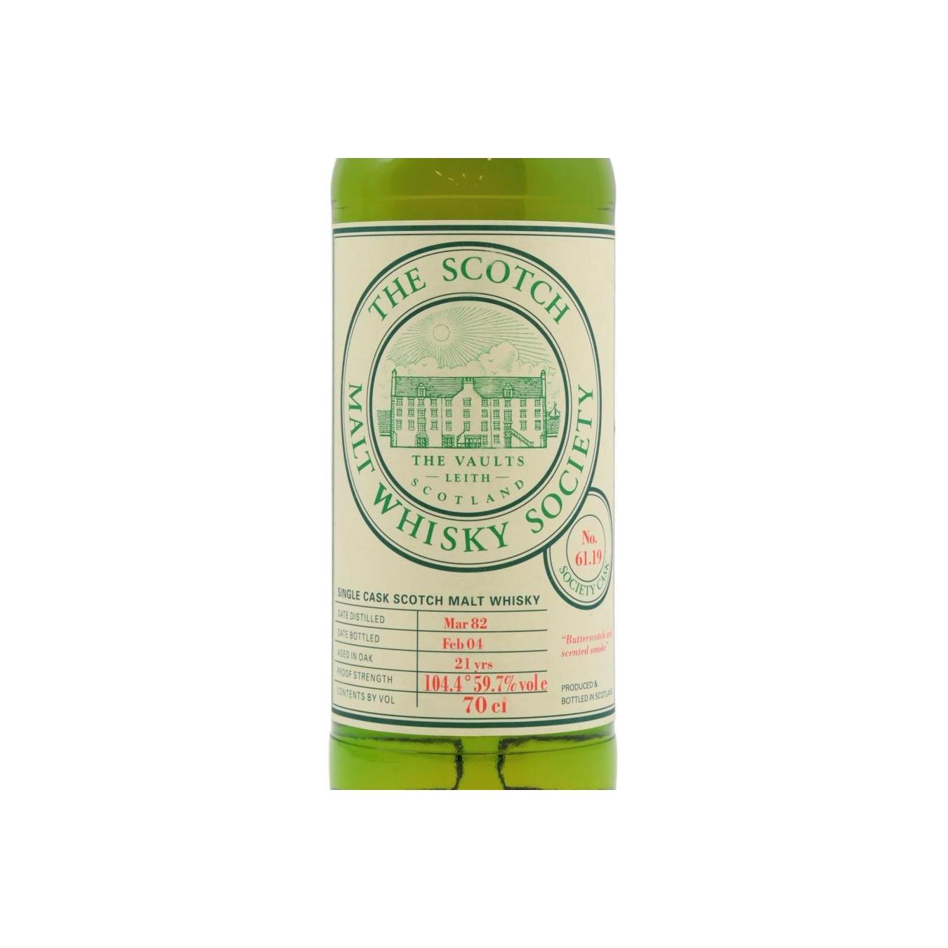 The Scotch Malt Whisky Society 1982 21 Years Single Malt Whisky