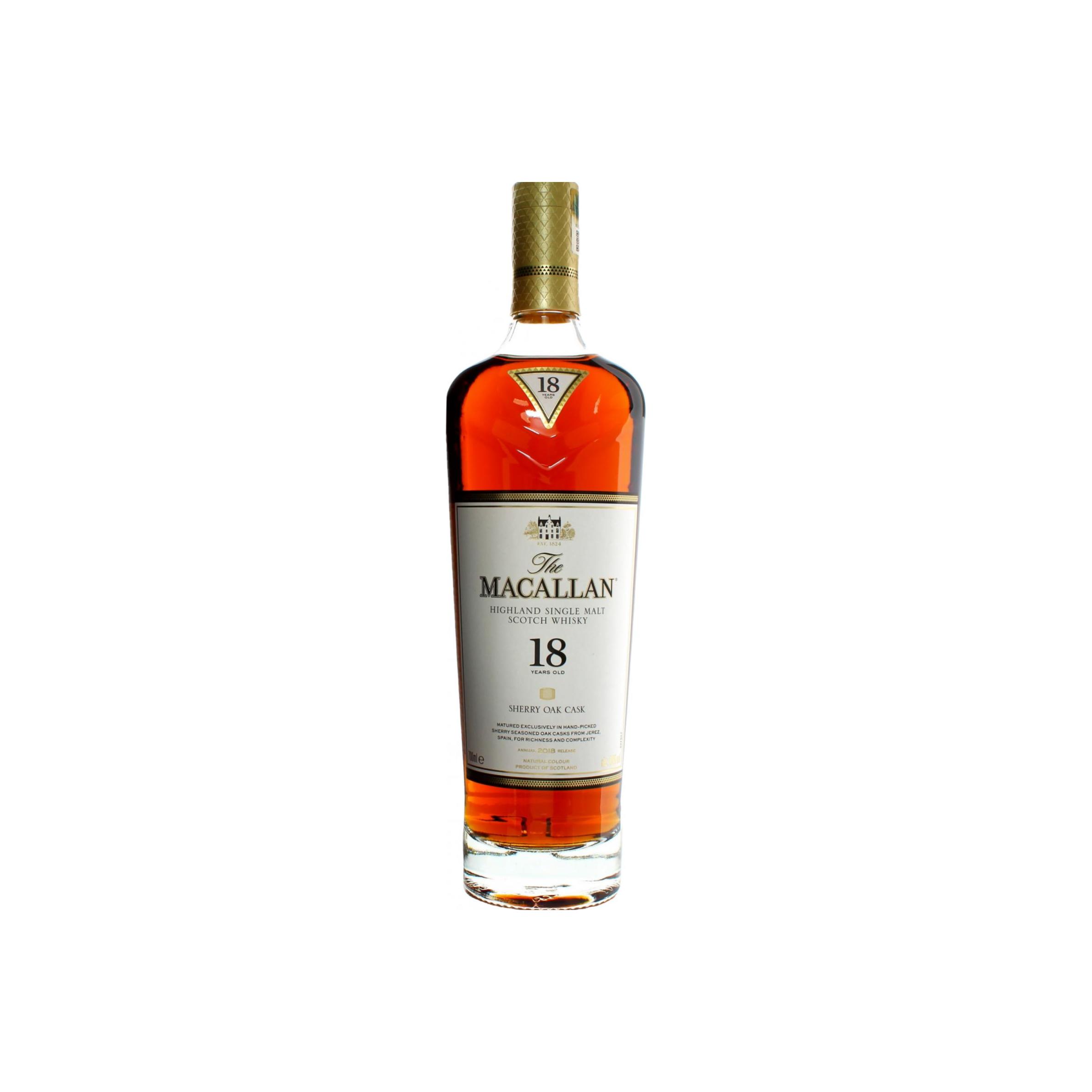 The Macallan Sherry Cask 18 Years Single Malt Whisky