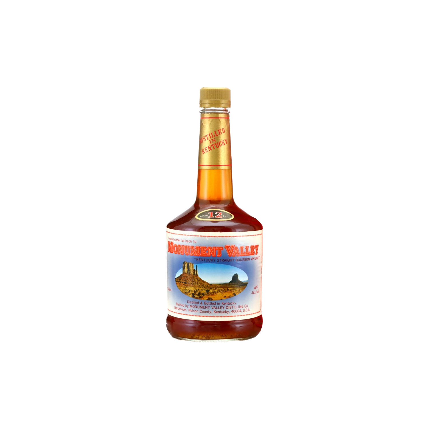 Monument Valley 12 Year Old Kentucky Straight Bourbon 1998