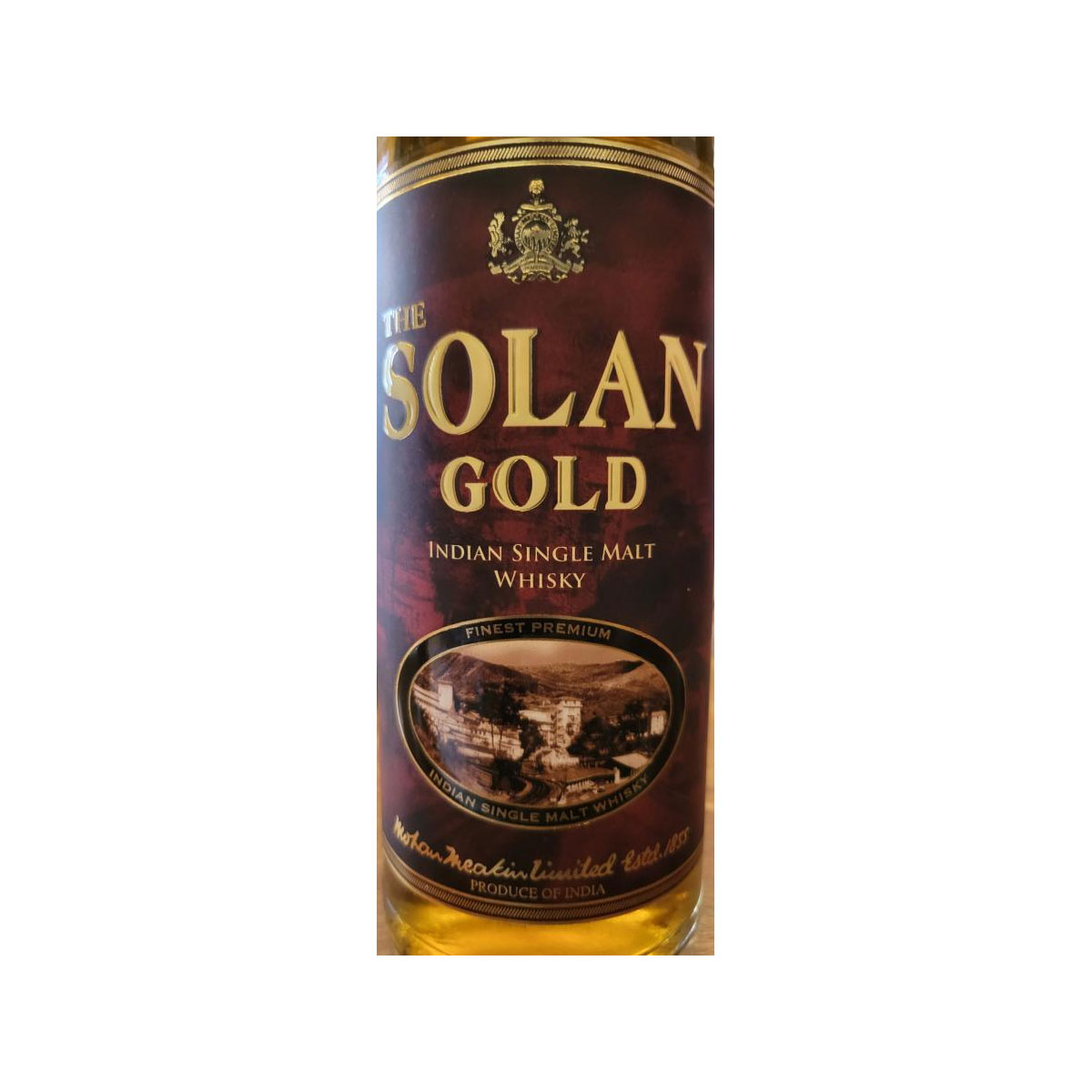 The Solan Gold Indian Single Malt Whisky