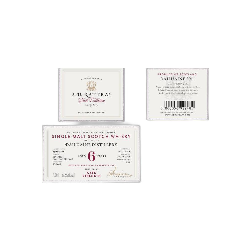 Dailuaine Individual Cask Bottling 2011 6 Years Single Malt Whisky 4