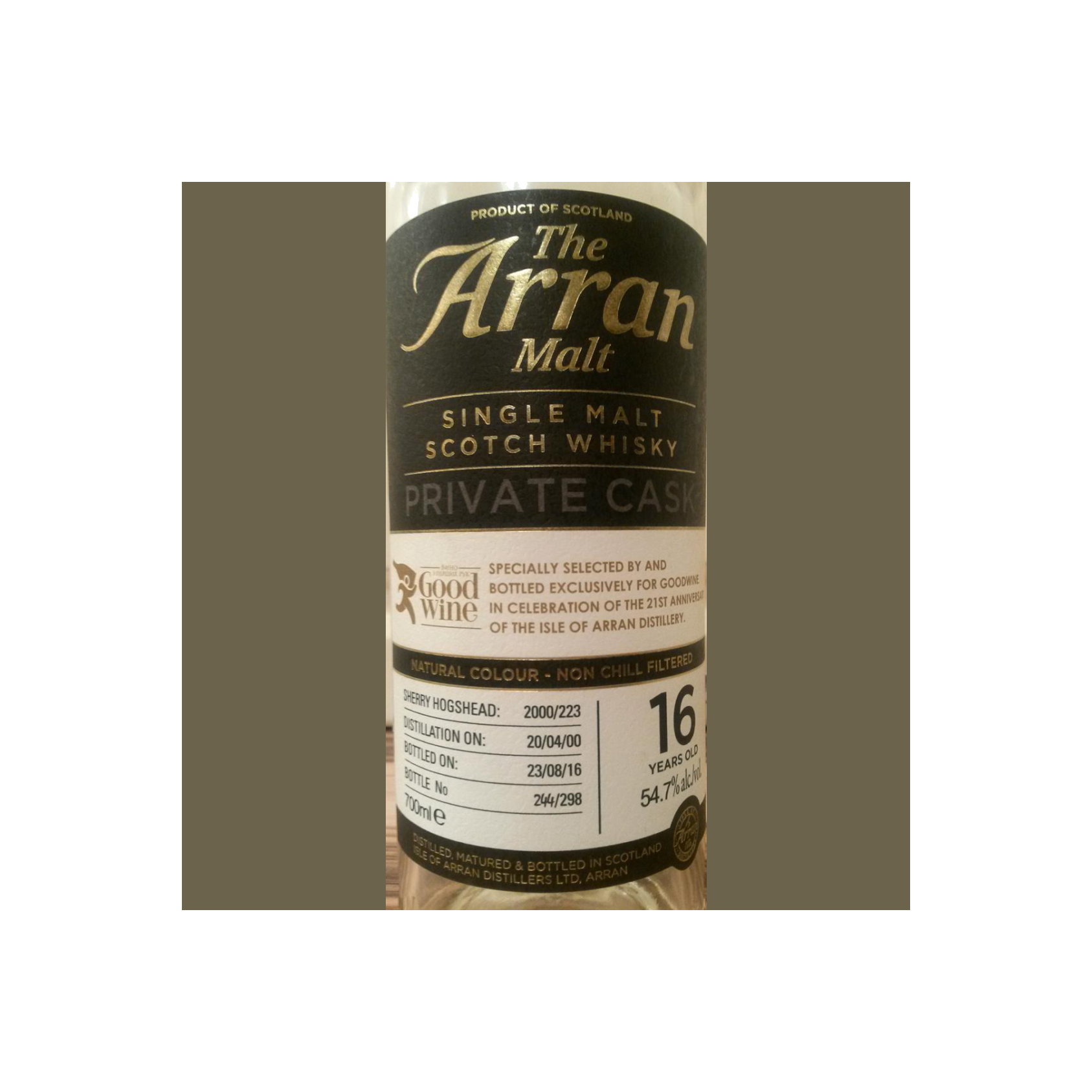 Arran Private Cask 2000 16 Years Single Malt Whisky 4