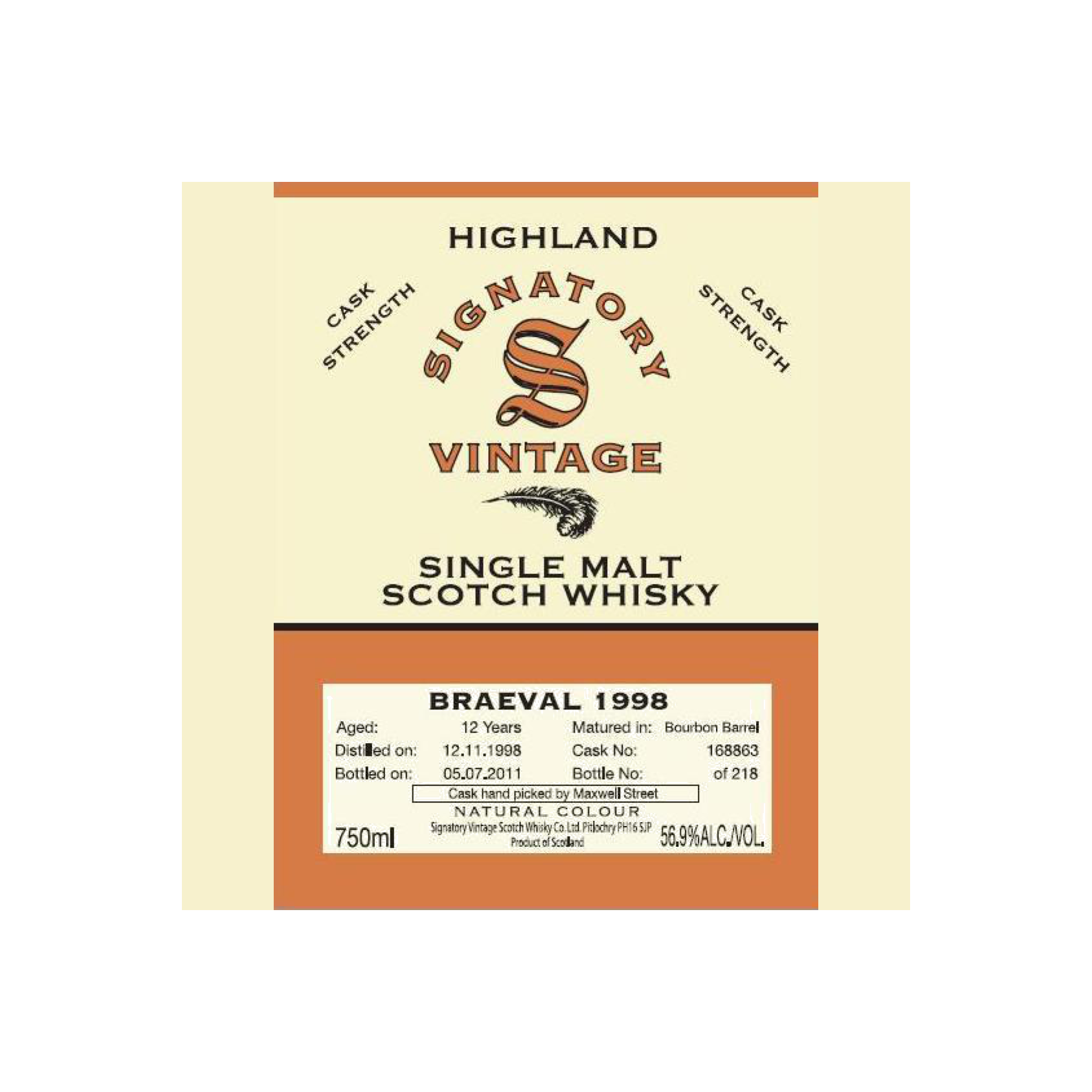 Braeval Vintage Collection 1998 12 Years Single Malt Whisky 3