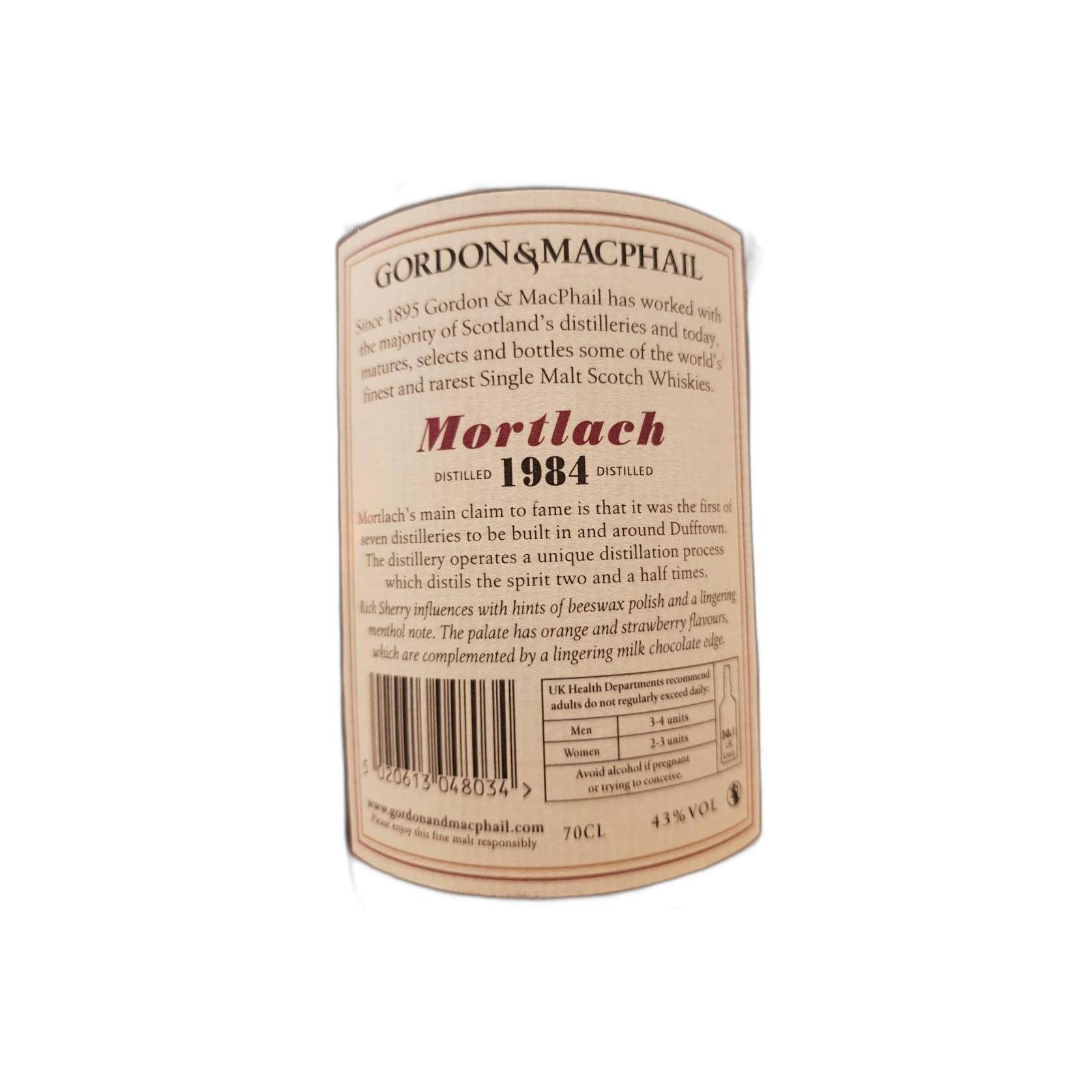 Mortlach Licensed Bottling 1984 30 Years Single Malt Whisky 3