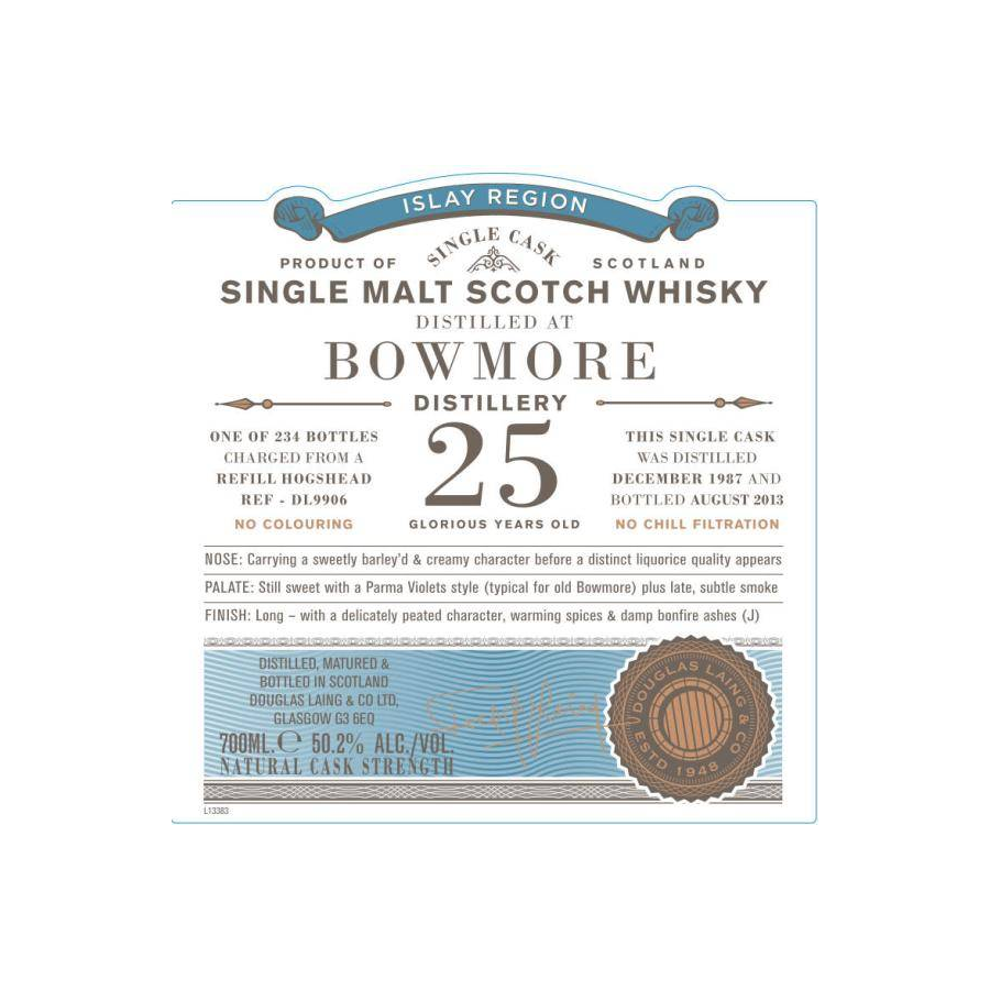 Bowmore Old Particular 1987 25 Years Single Malt Whisky 2