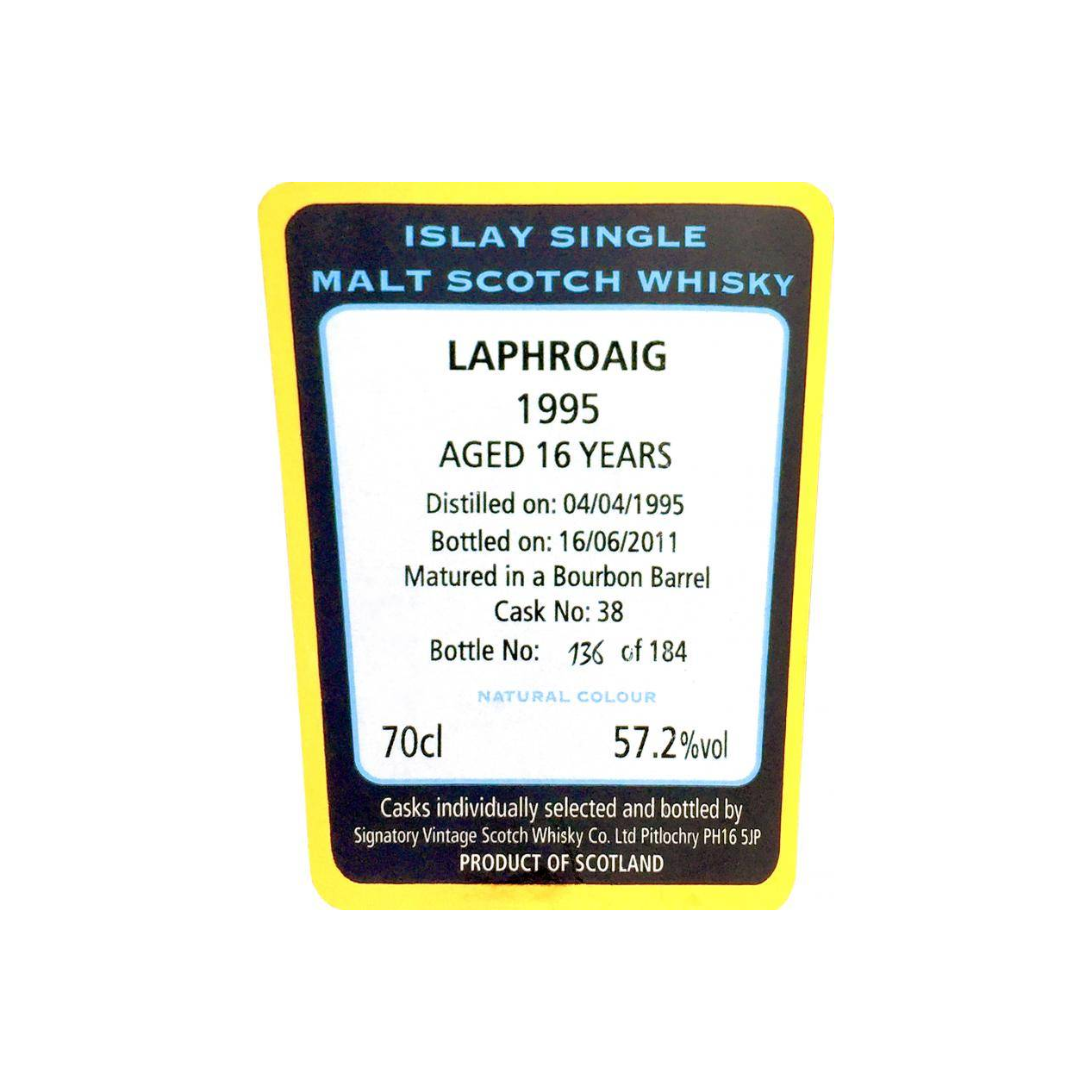 Laphroaig Cask Strength Collection 1995 16 Years Single Malt Whisky 2
