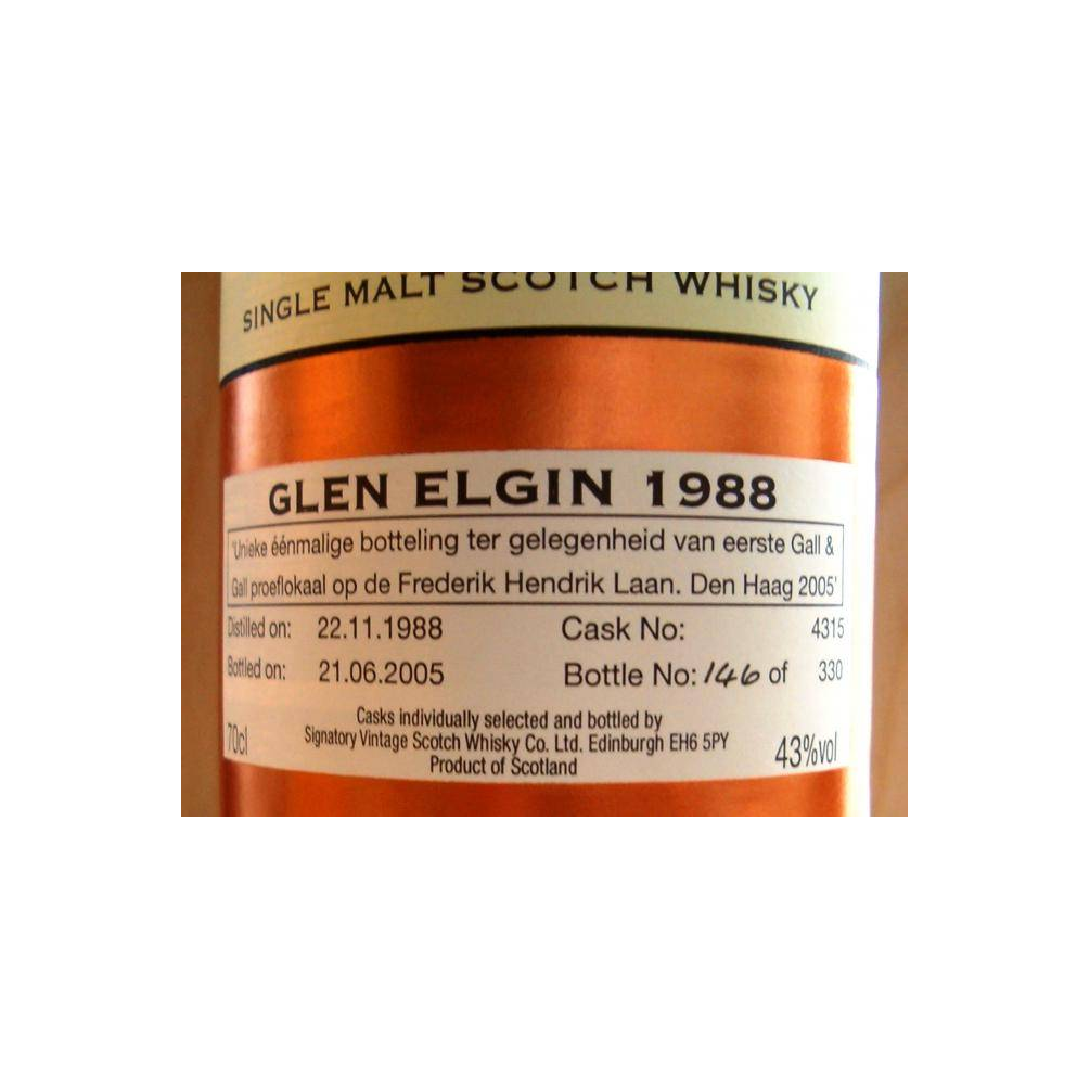 Glen Elgin Vintage Collection 1988 16 Years Single Malt Whisky 2