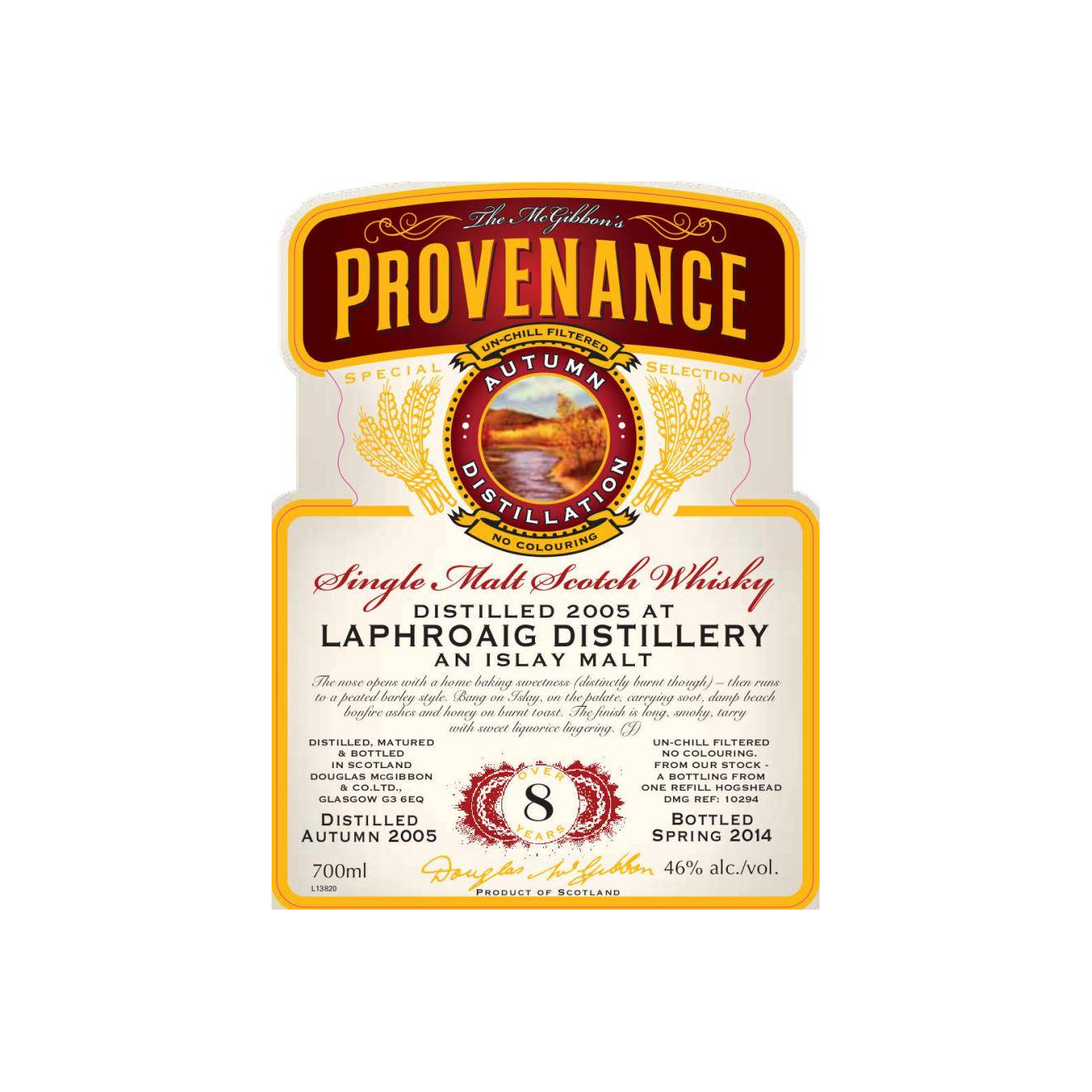 Laphroaig McGibbon's Provenance 2005 8 Years Single Malt Whisky 2