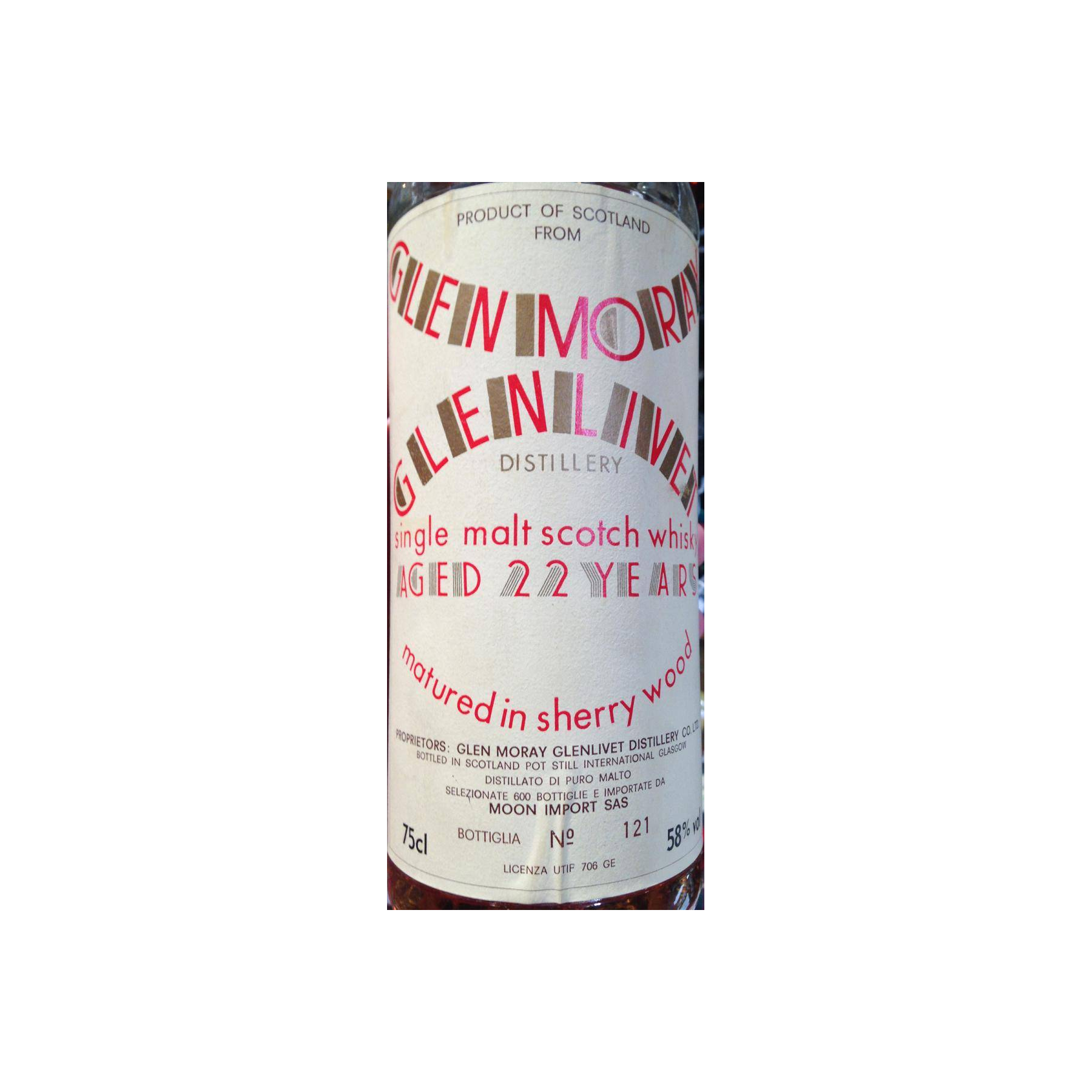 Glen Moray 22 Years Single Malt Whisky