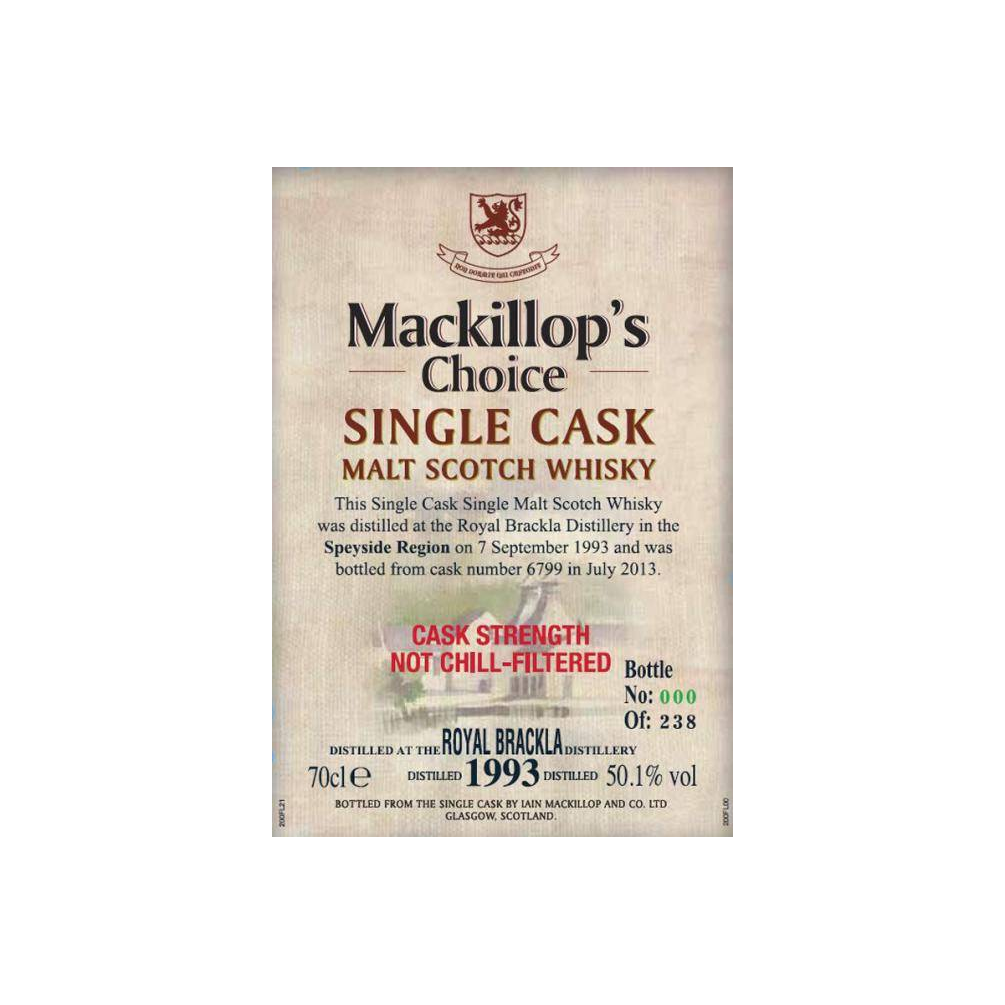 Royal Brackla 1993 19 Years Single Malt Whisky 2
