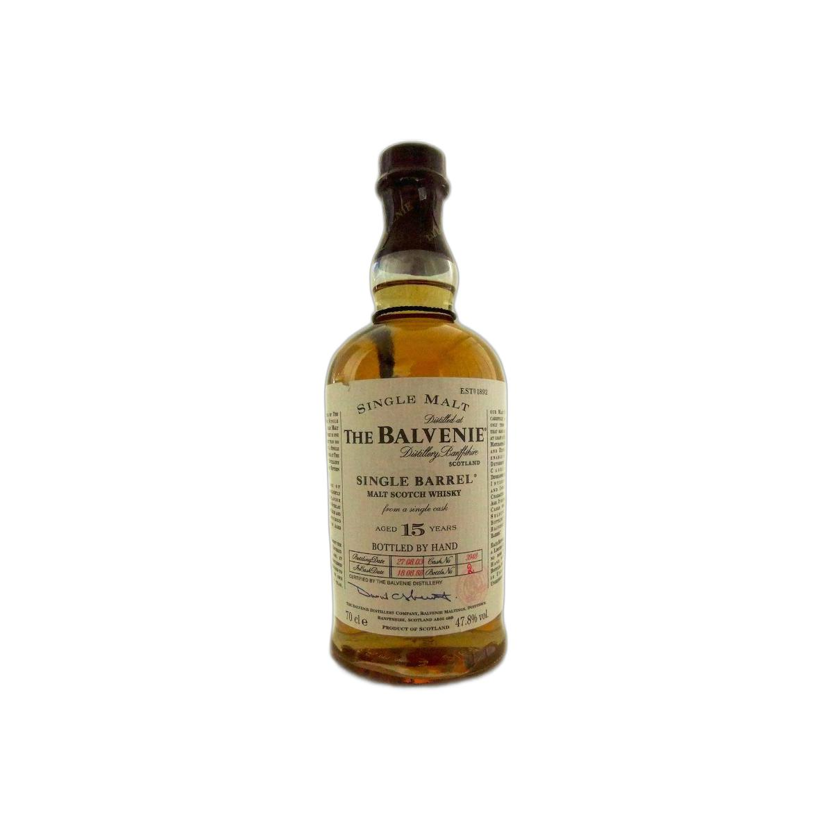 The Balvenie Single Cask 1988 15 Years Single Malt Whisky