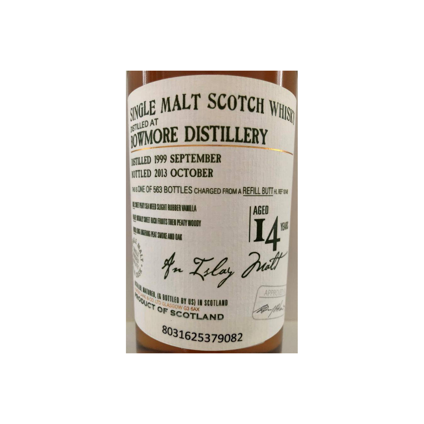 Bowmore Old Malt Cask 1999 14 Years Single Malt Whisky 3