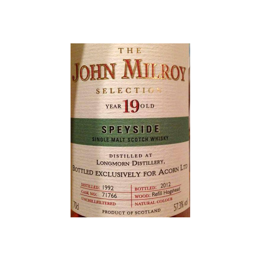 Longmorn 1992 19 Years Single Malt Whisky