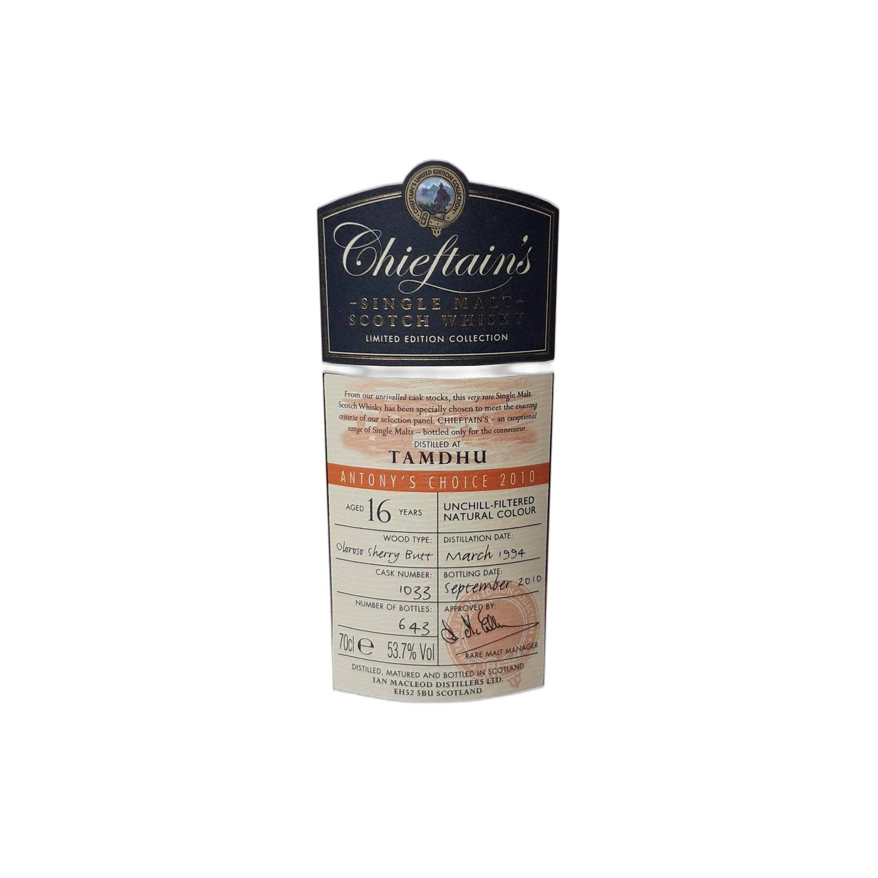 Tamdhu 1994 16 Years Single Malt Whisky 3