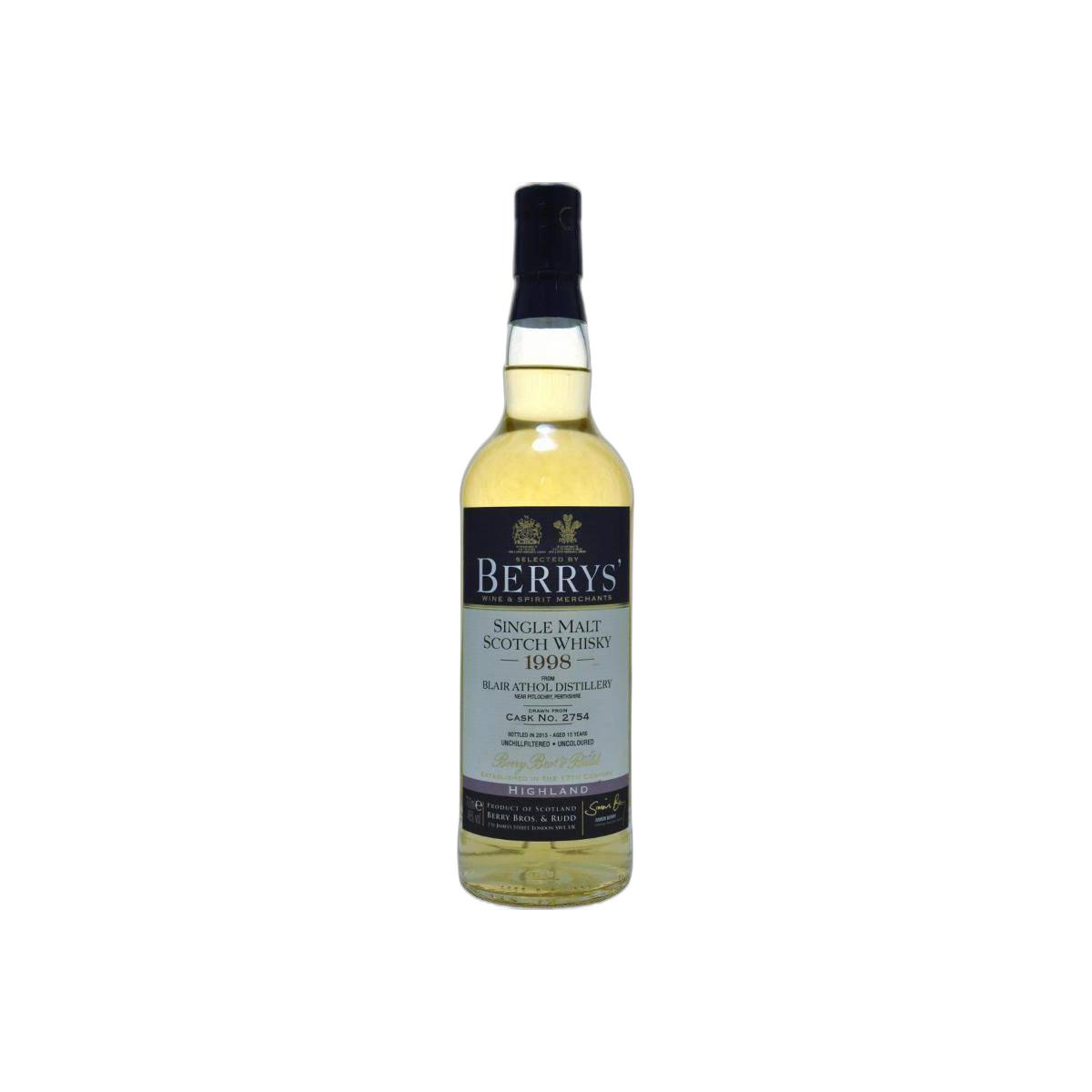 Blair Athol 1998 15 Years Single Malt Whisky