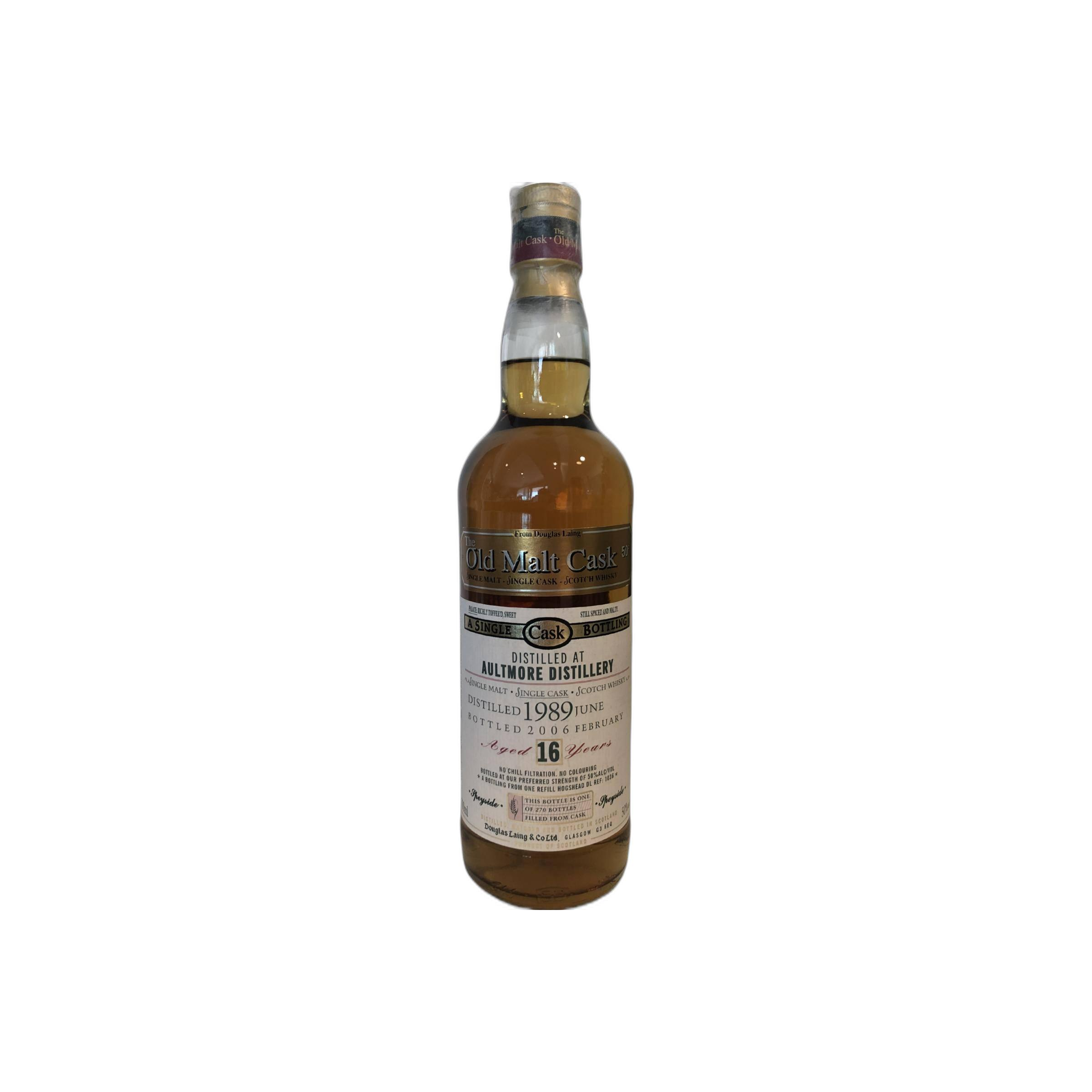 Aultmore Old Malt Cask 1989 16 Years Single Malt Whisky