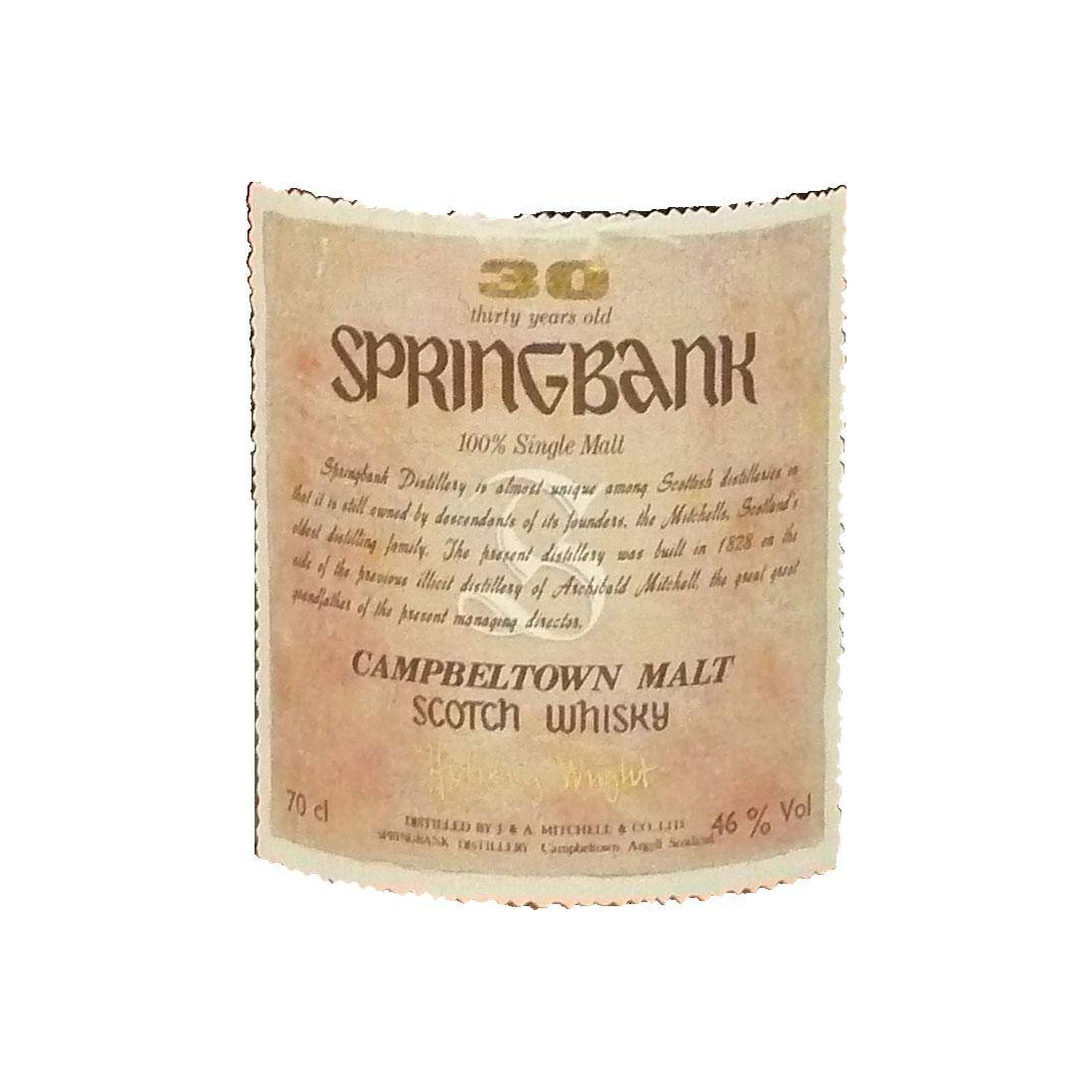 Springbank 30 Years Single Malt Whisky 3