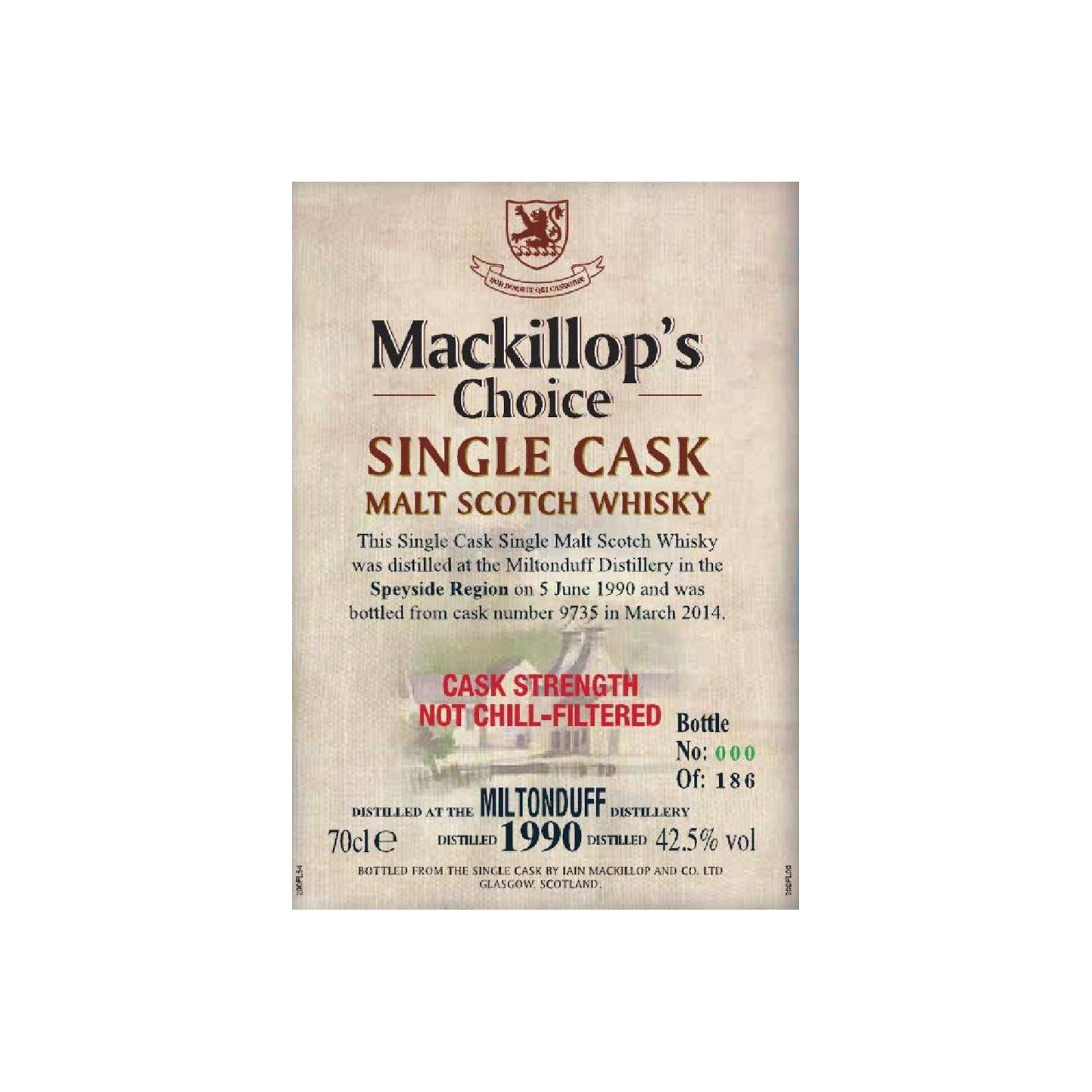 Miltonduff 1990 23 Years Single Malt Whisky