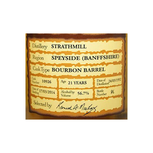 Strathmill 1992 21 Years Single Malt Whisky 2