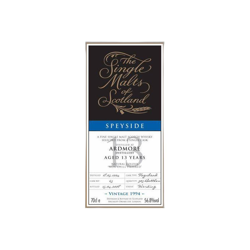 Ardmore The Single Malts of Scotland 1994 13 Years Single Malt Whisky 2