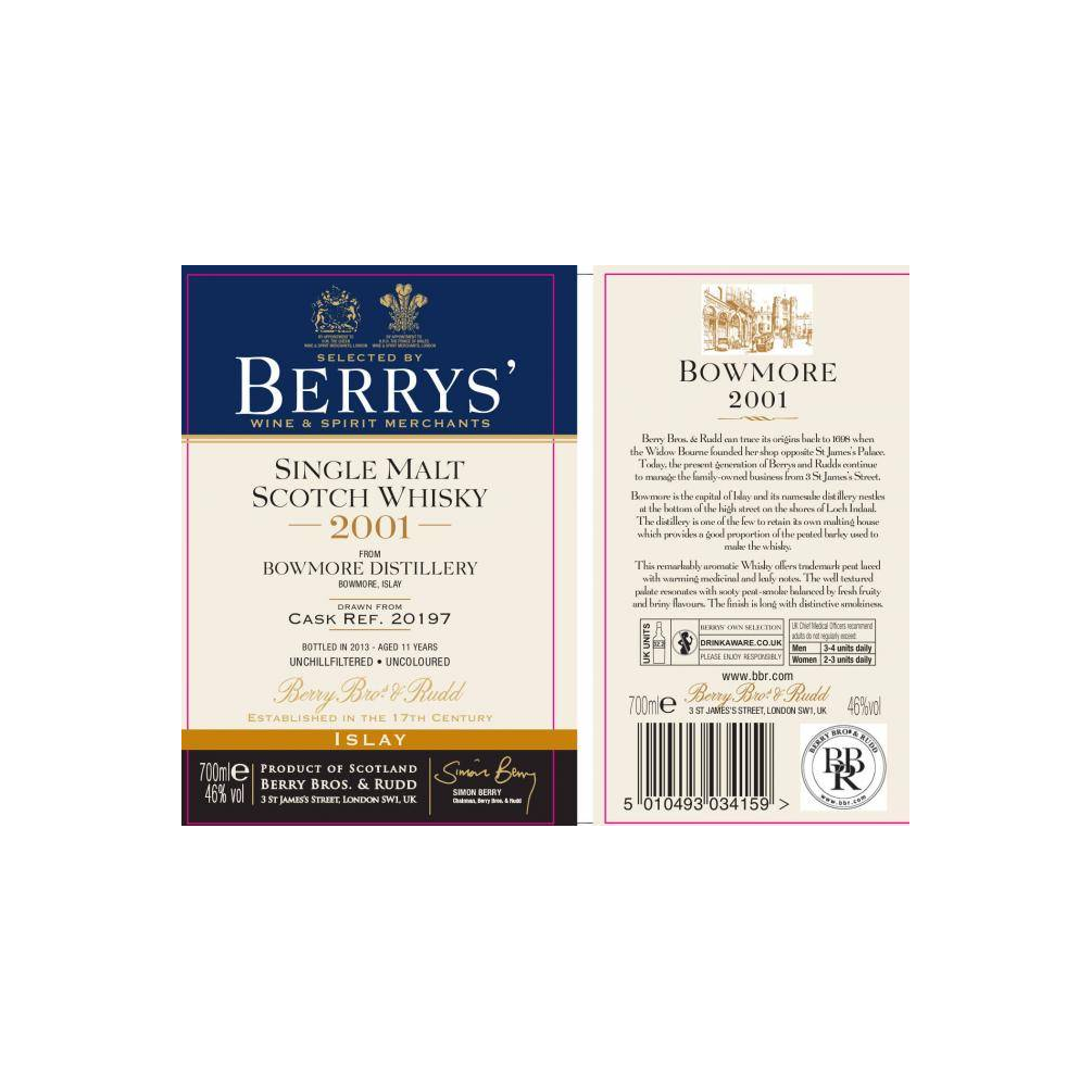 Bowmore 2001 12 Years Single Malt Whisky