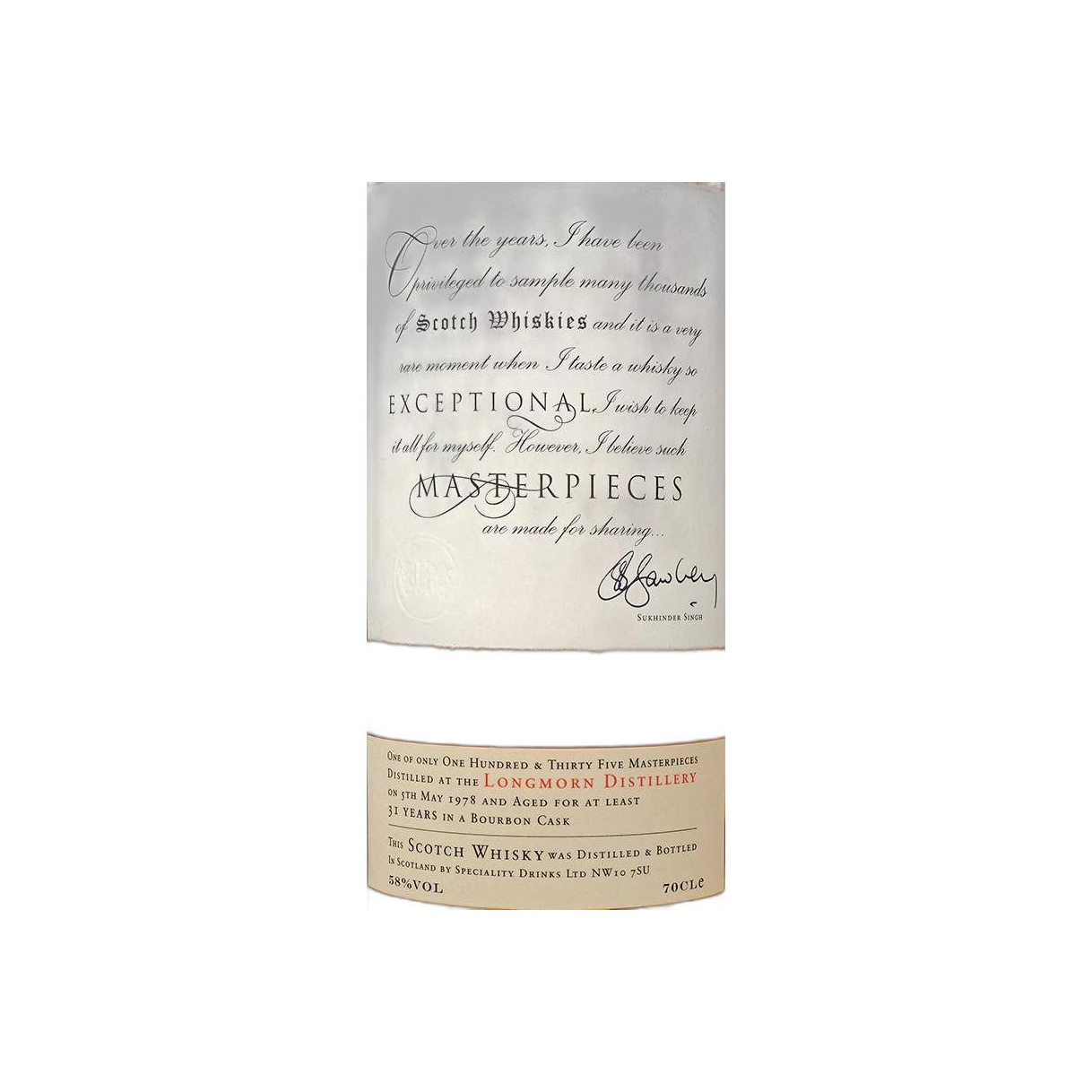 Longmorn 1978 31 Years Single Malt Whisky 2