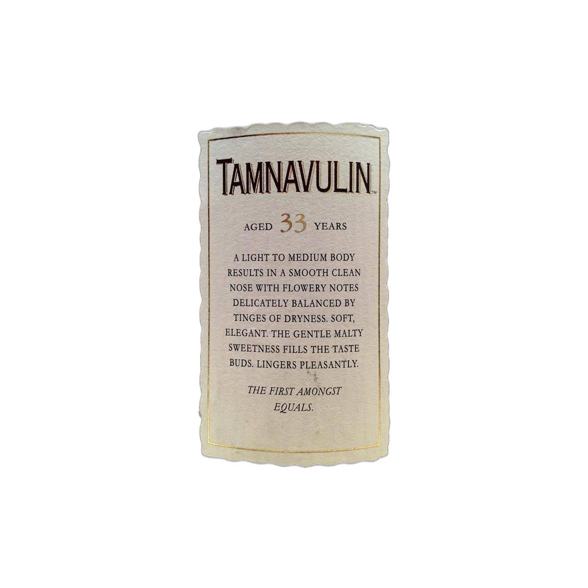 Tamnavulin 33 Years Single Malt Whisky 3