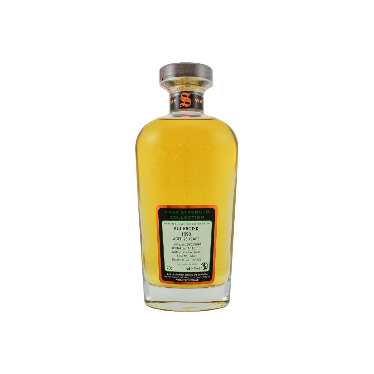 Auchroisk Cask Strength Collection 1990 23 Years Single Malt Whisky