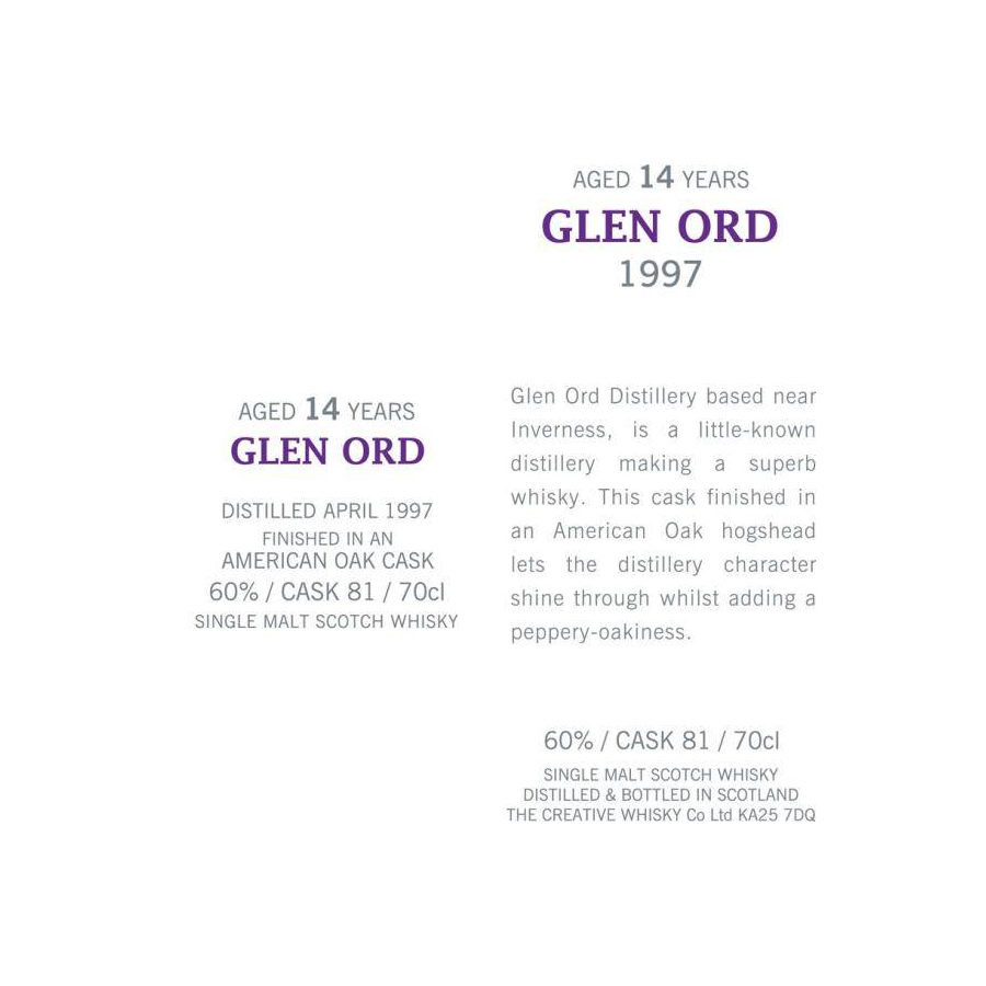 Glen Ord 1997 14 Years Single Malt Whisky 2