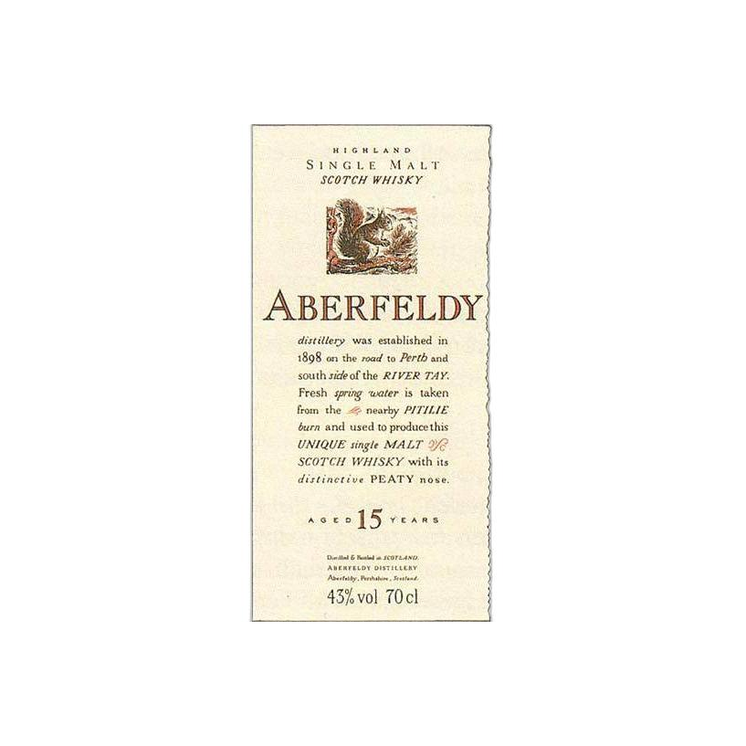 Aberfeldy 15 Years Single Malt Whisky 3