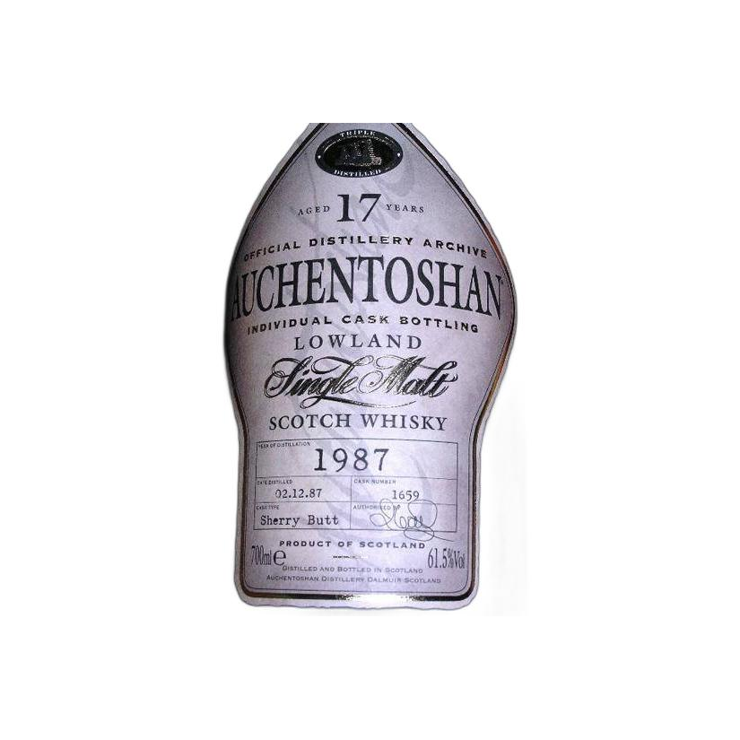 Auchentoshan Individual Cask Bottling 1987 17 Years Single Malt Whisky 2