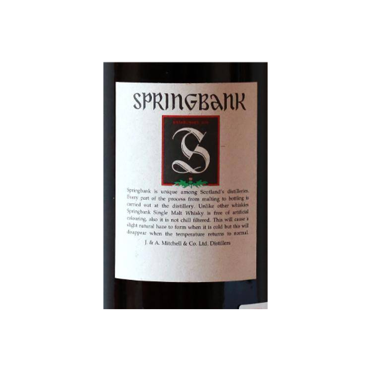 Springbank 12 Years Single Malt Whisky 2