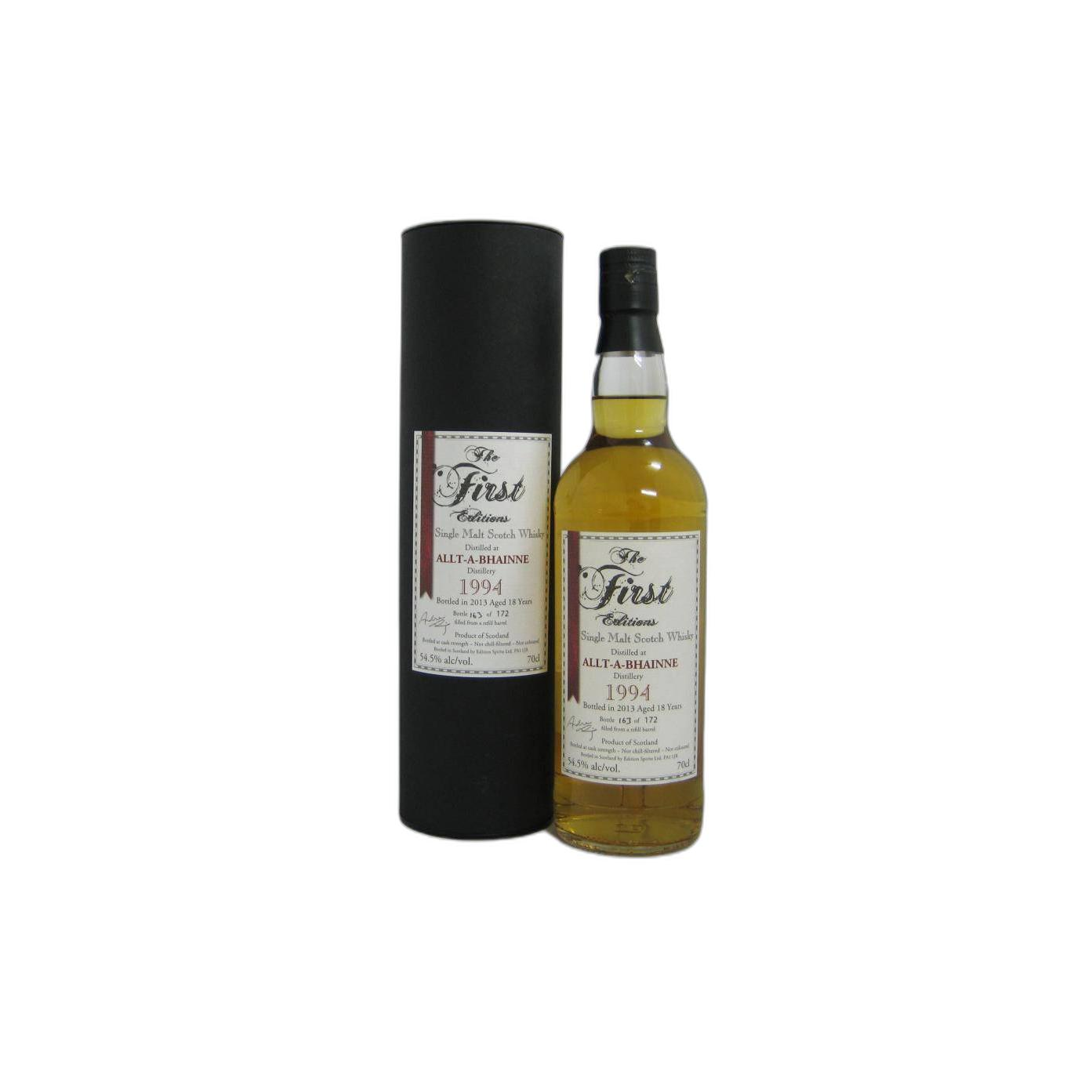Allt-A-Bhainne The First Editions 1994 18 Years Single Malt Whisky 3
