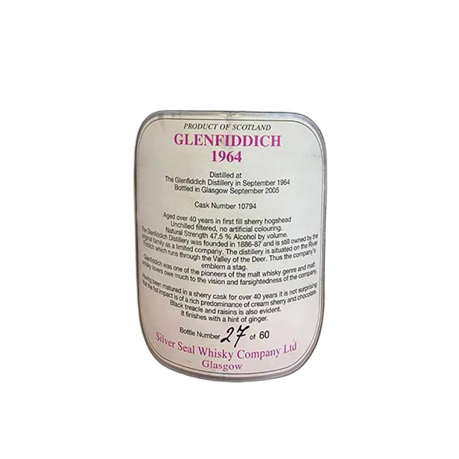 Glenfiddich 1964 40 Years Single Malt Whisky 2