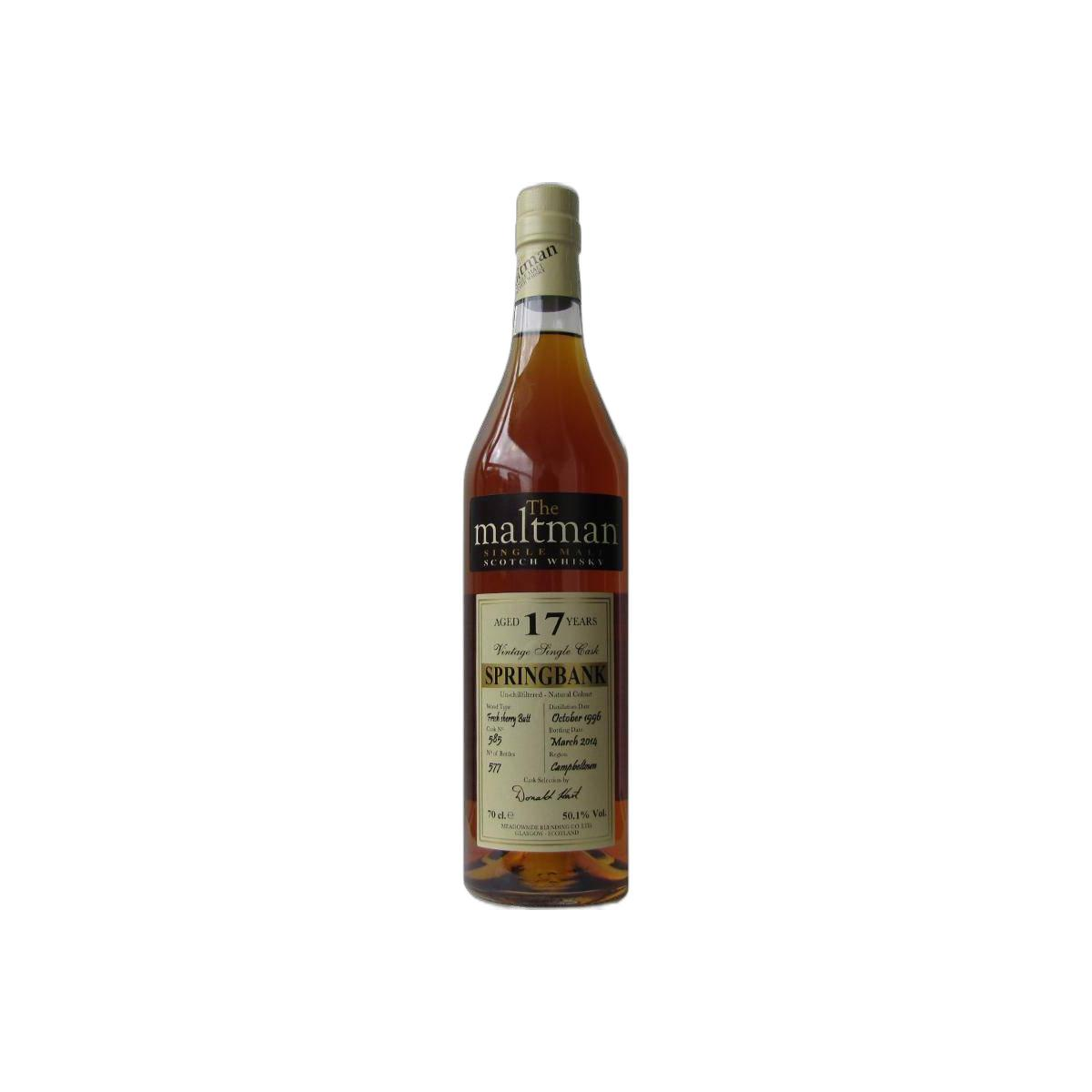 Springbank 1996 17 Years Single Malt Whisky