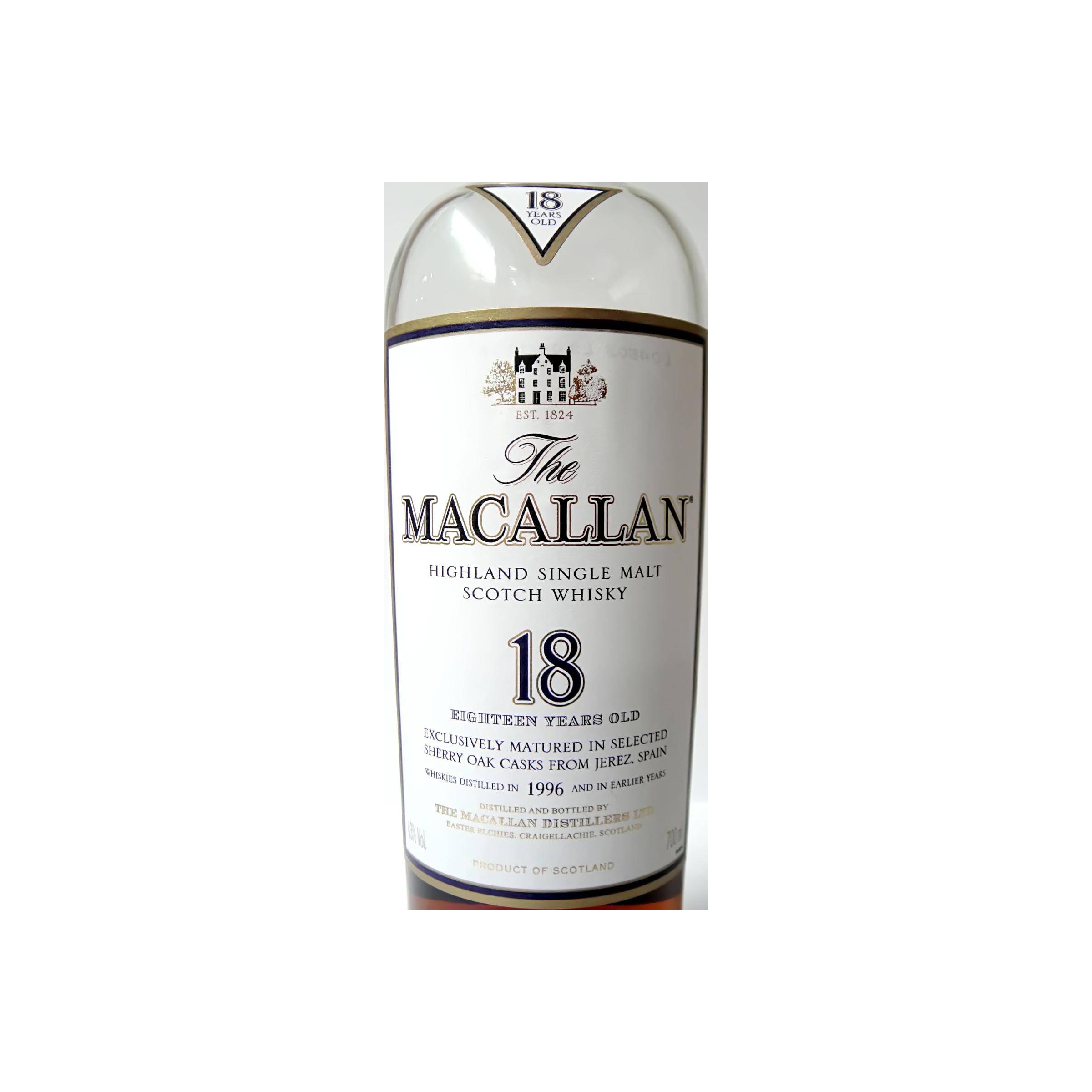 The Macallan 1996 18 Years Single Malt Whisky 2