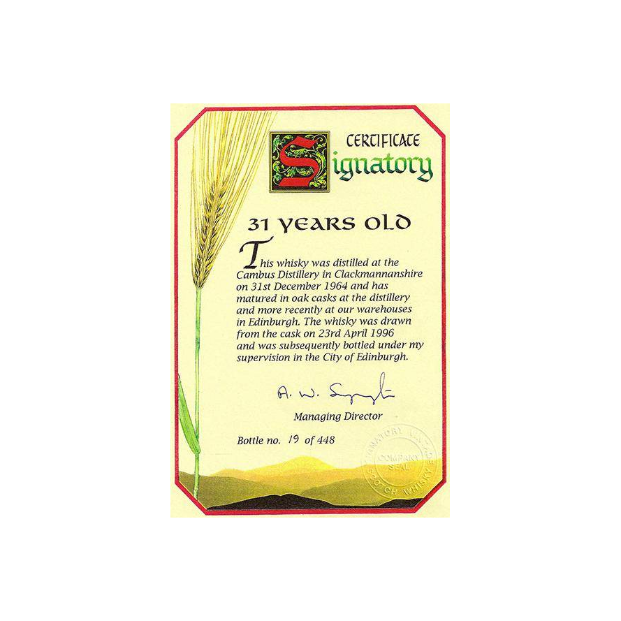 Cambus Vintage Collection - Dumpy 1964 31 Years Single Grain Whisky 3