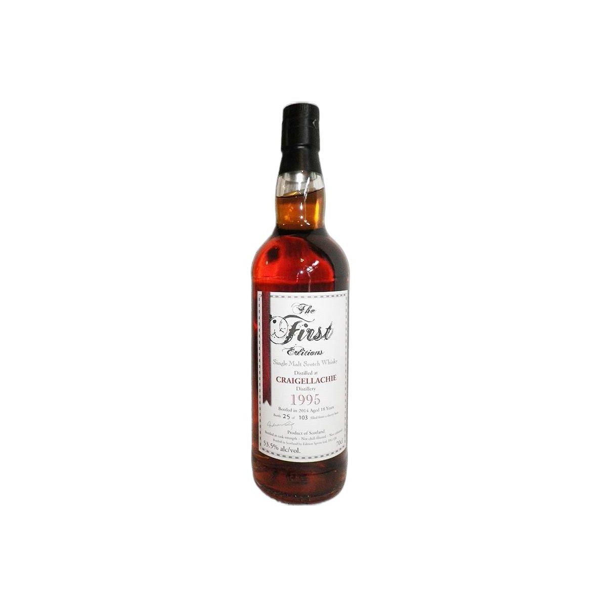 Craigellachie The First Editions 1995 18 Years Single Malt Whisky 2