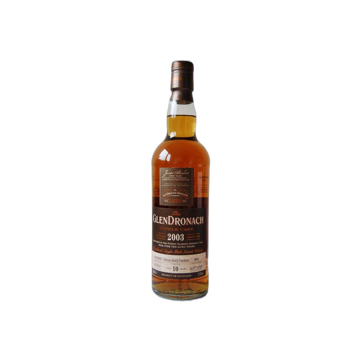 GlenDronach Single Cask 2003 10 Years Single Malt Whisky