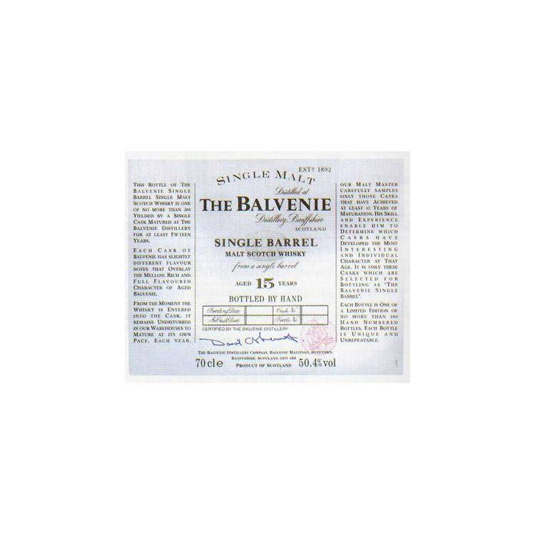 The Balvenie Single Cask 1980 15 Years Single Malt Whisky 2
