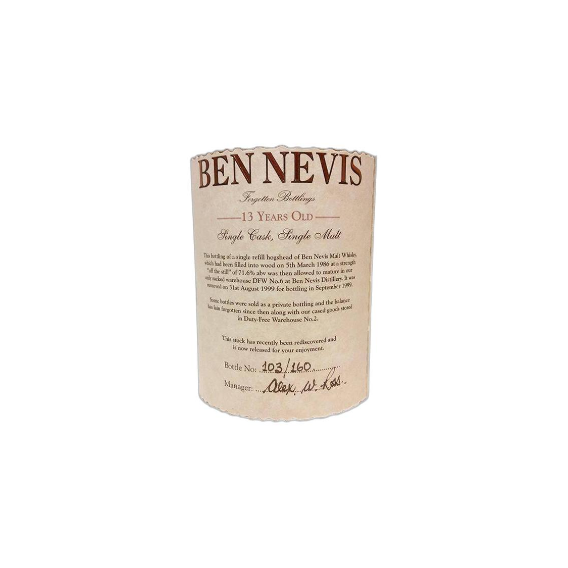 Ben Nevis 1986 13 Years Single Malt Whisky 2