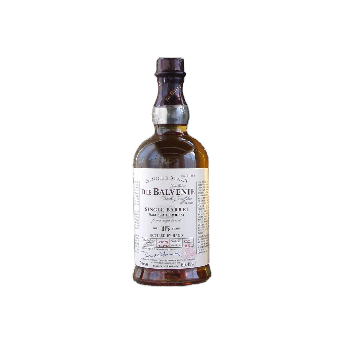 The Balvenie Single Cask 1978 15 Years Single Malt Whisky