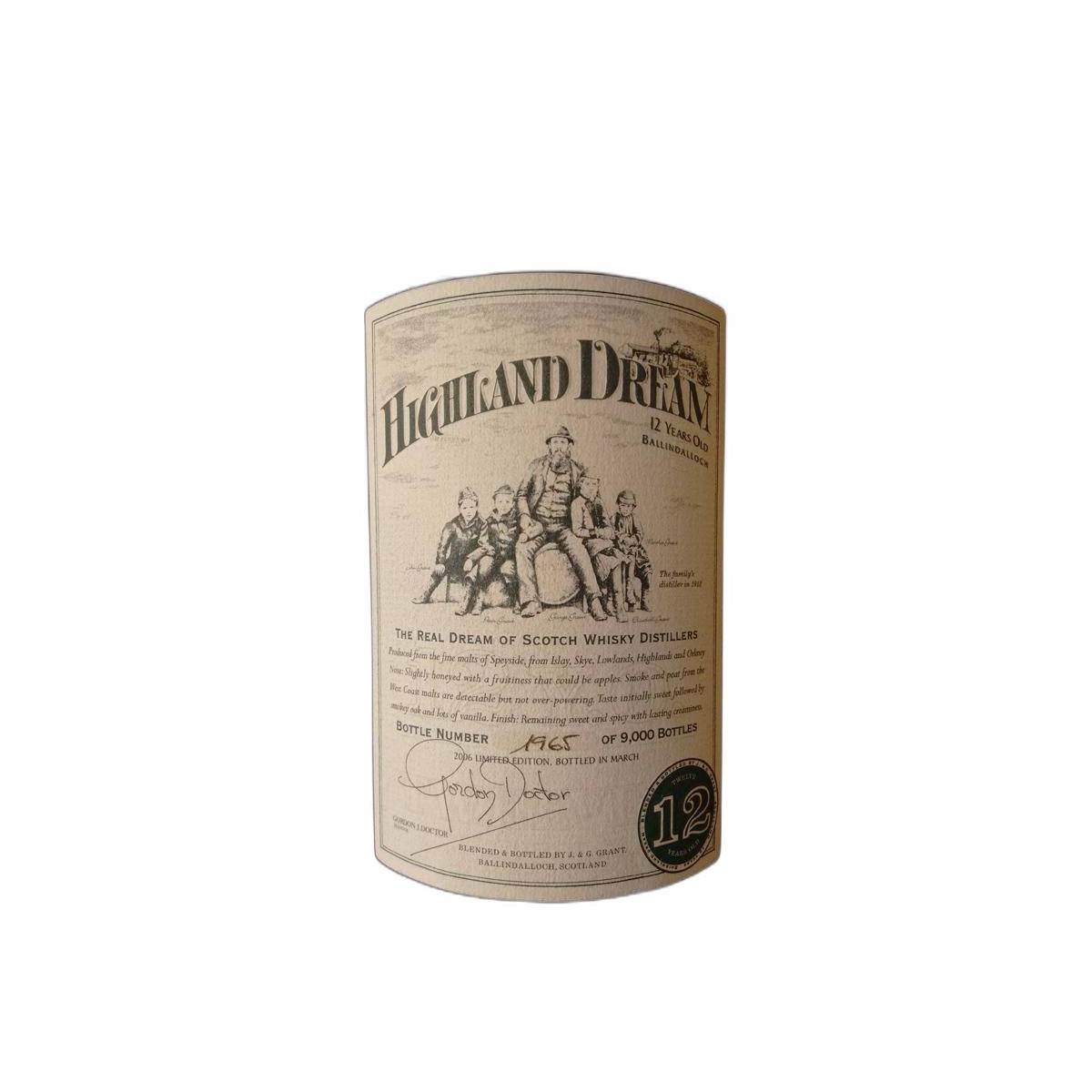 Highland Dream 12 Years Blended Malt Whisky 3