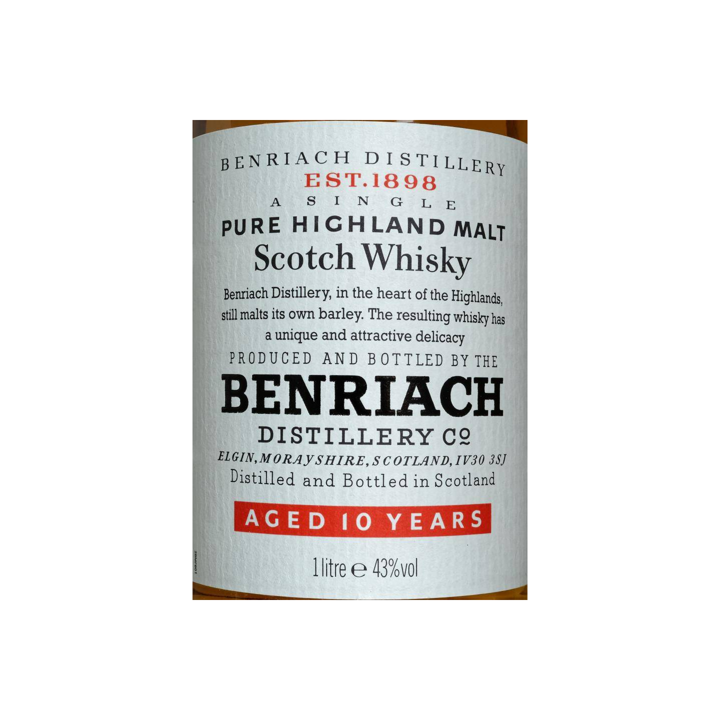 BenRiach 10 Years Single Malt Whisky 3