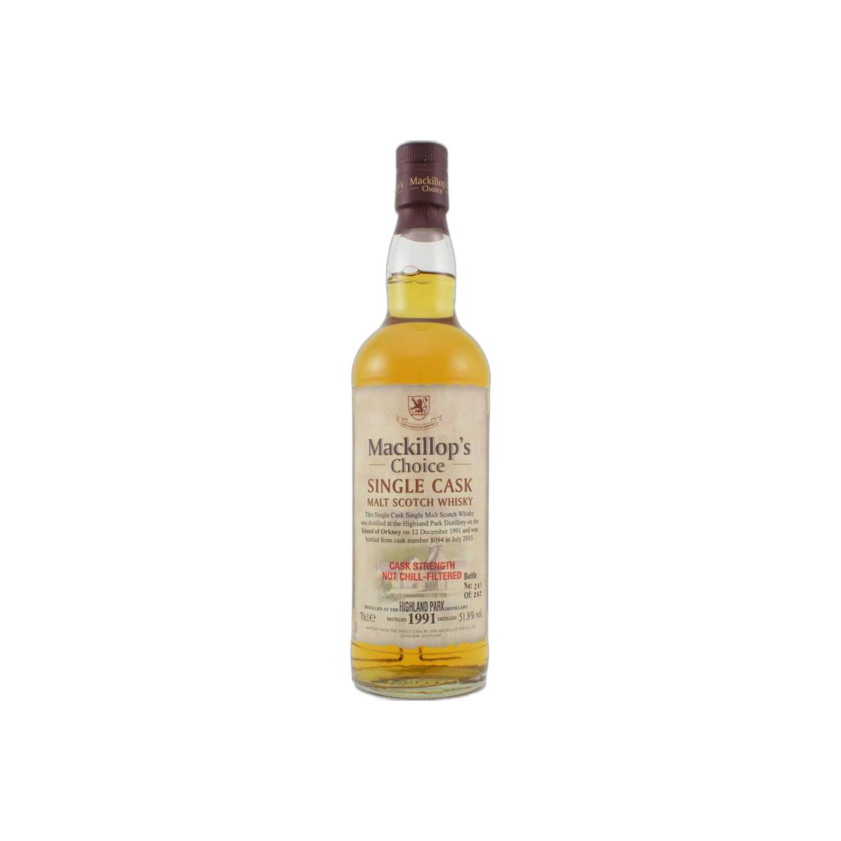 Highland Park Single Cask 1991 21 Years Single Malt Whisky