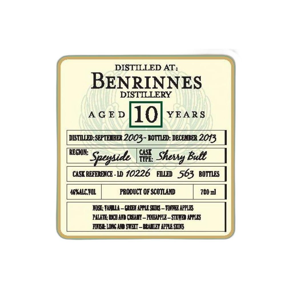 Benrinnes 2003 10 Years Single Malt Whisky 2