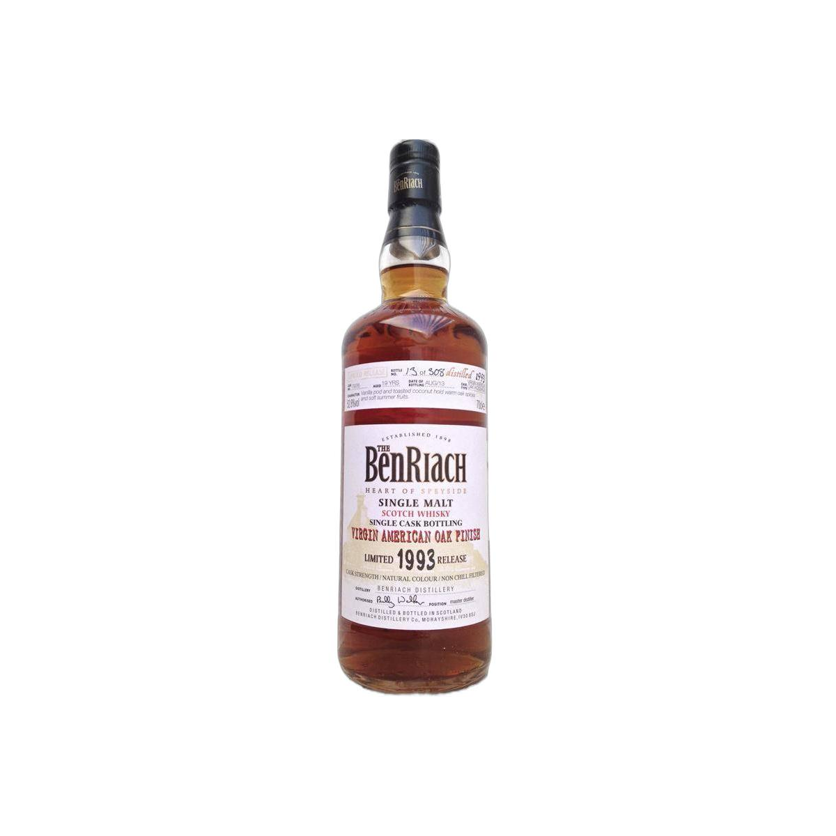 BenRiach Individual Cask Bottling 1993 19 Years Single Malt Whisky