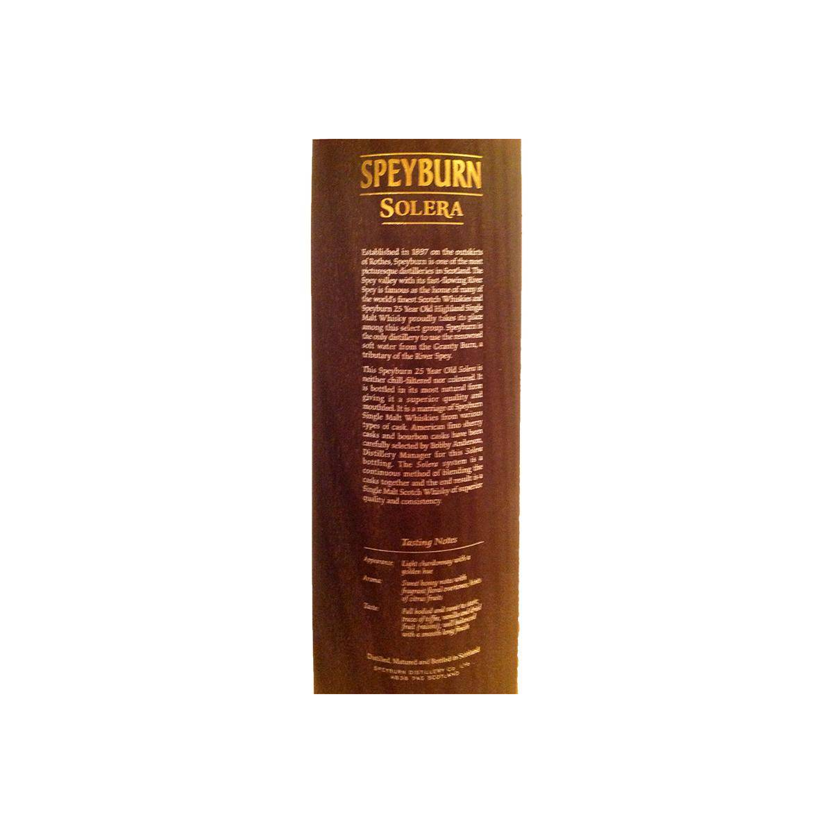 Spey 25 Years Single Malt Whisky 3