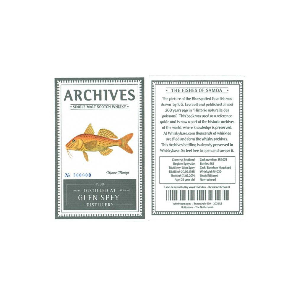 Glen Spey 1988 25 Years Single Malt Whisky 2