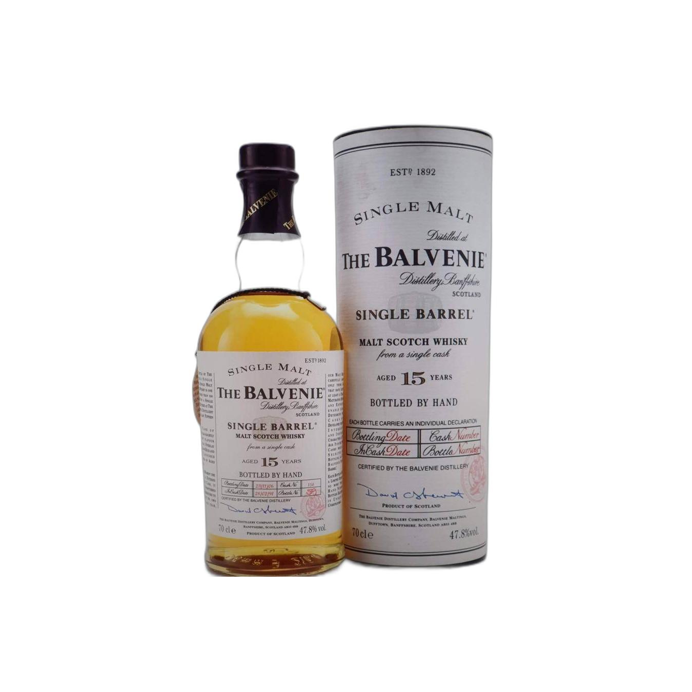 The Balvenie Single Cask 1991 15 Years Single Malt Whisky